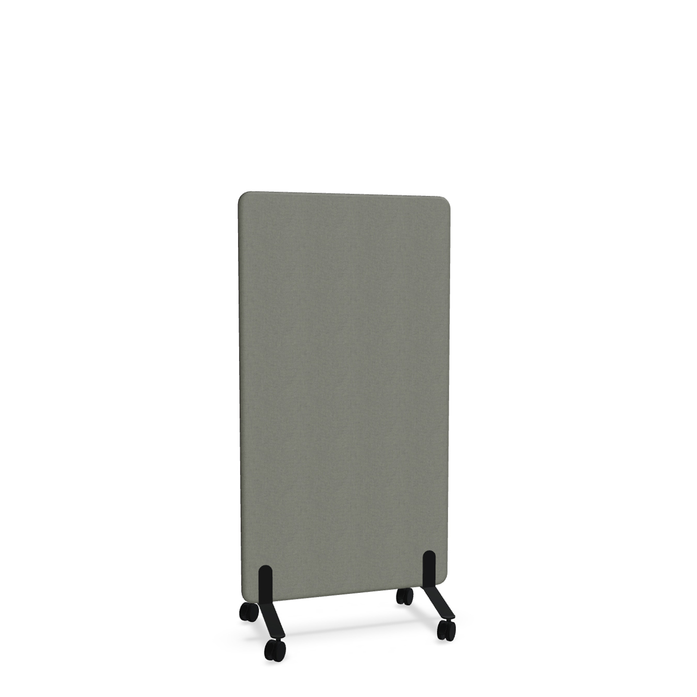 Image of Trennwand Mdd Sonic 80x145 cm, auf Rollen, Anthrazit/Schwarz, Neu