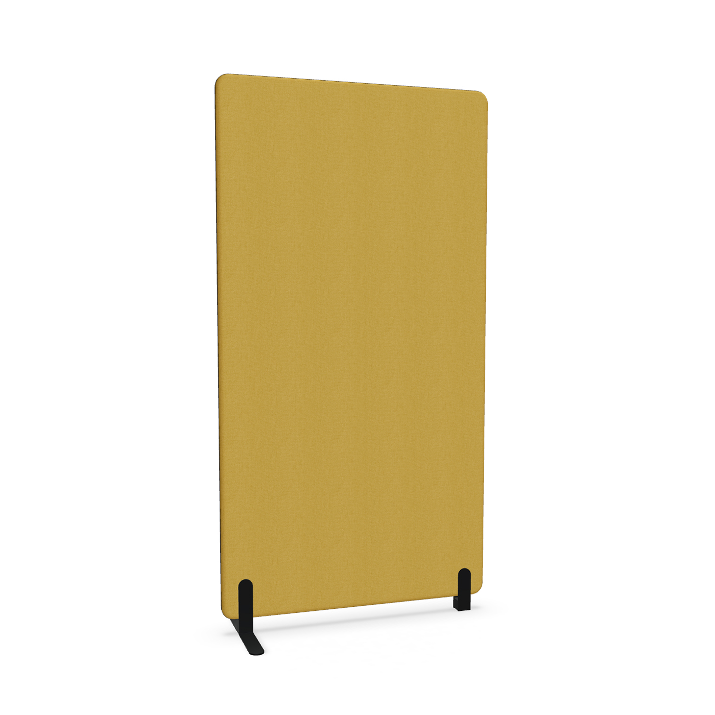 Image of Trennwand Mdd Sonic 100x185 cm, Freistehender Fuss und Distanzfuss, Gelb/Schwarz, Neu
