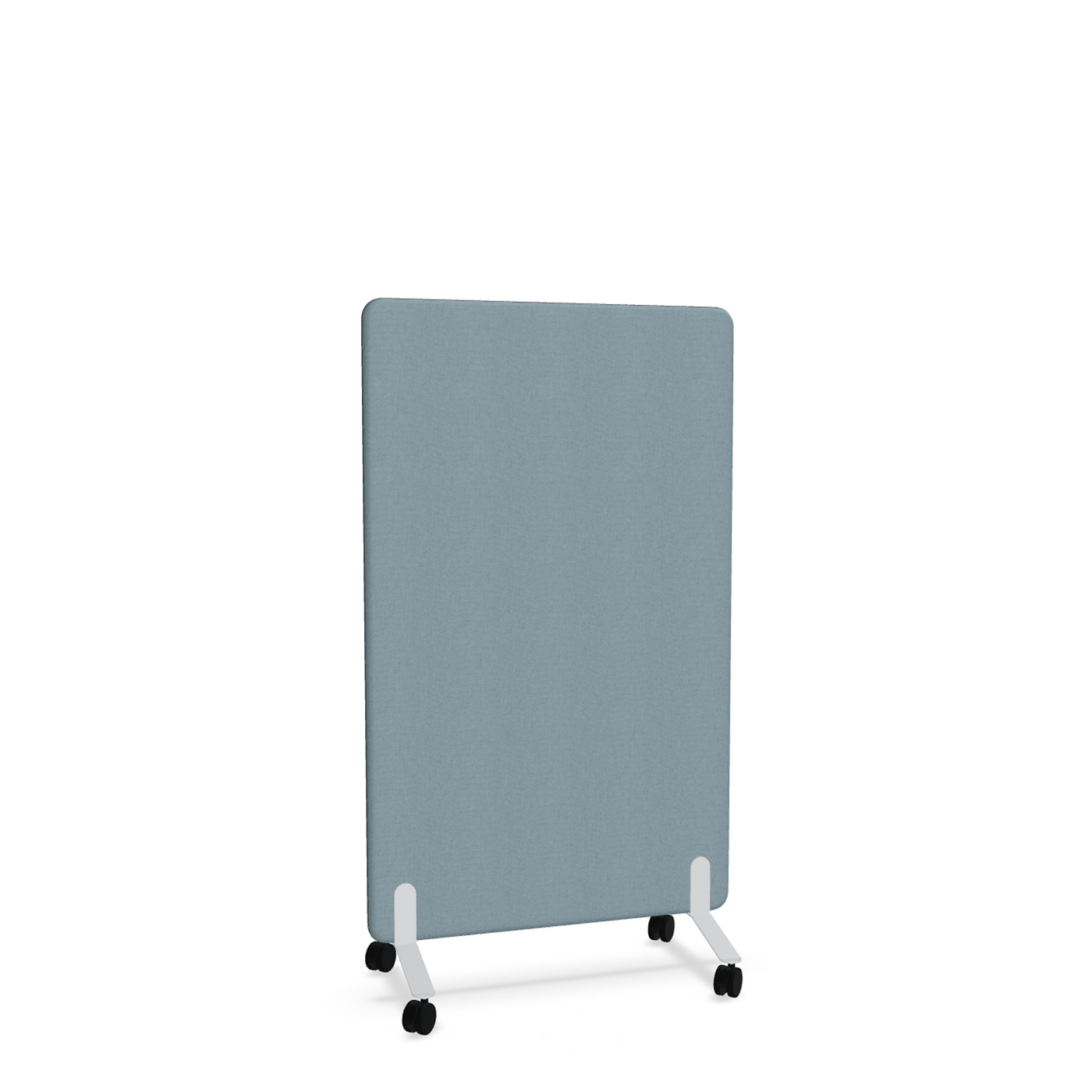 Image of Trennwand Mdd Sonic 90x145 cm, auf Rollen, Blau/Weiss, Neu