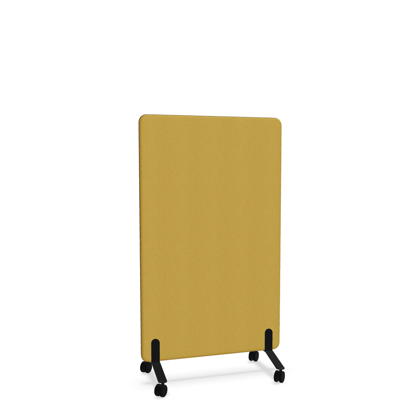 Image of Trennwand Mdd Sonic 90x145 cm, auf Rollen, Gelb/Schwarz, Neu