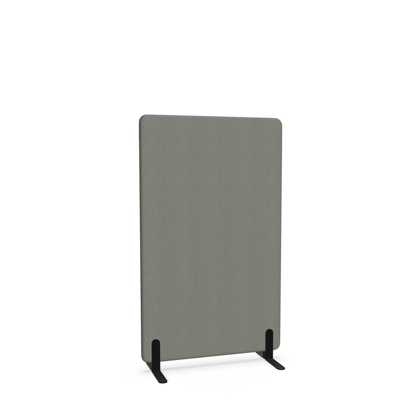 Image of Trennwand Mdd Sonic 90x145 cm, Freistehende Füsse, Anthrazit/Schwarz, Neu