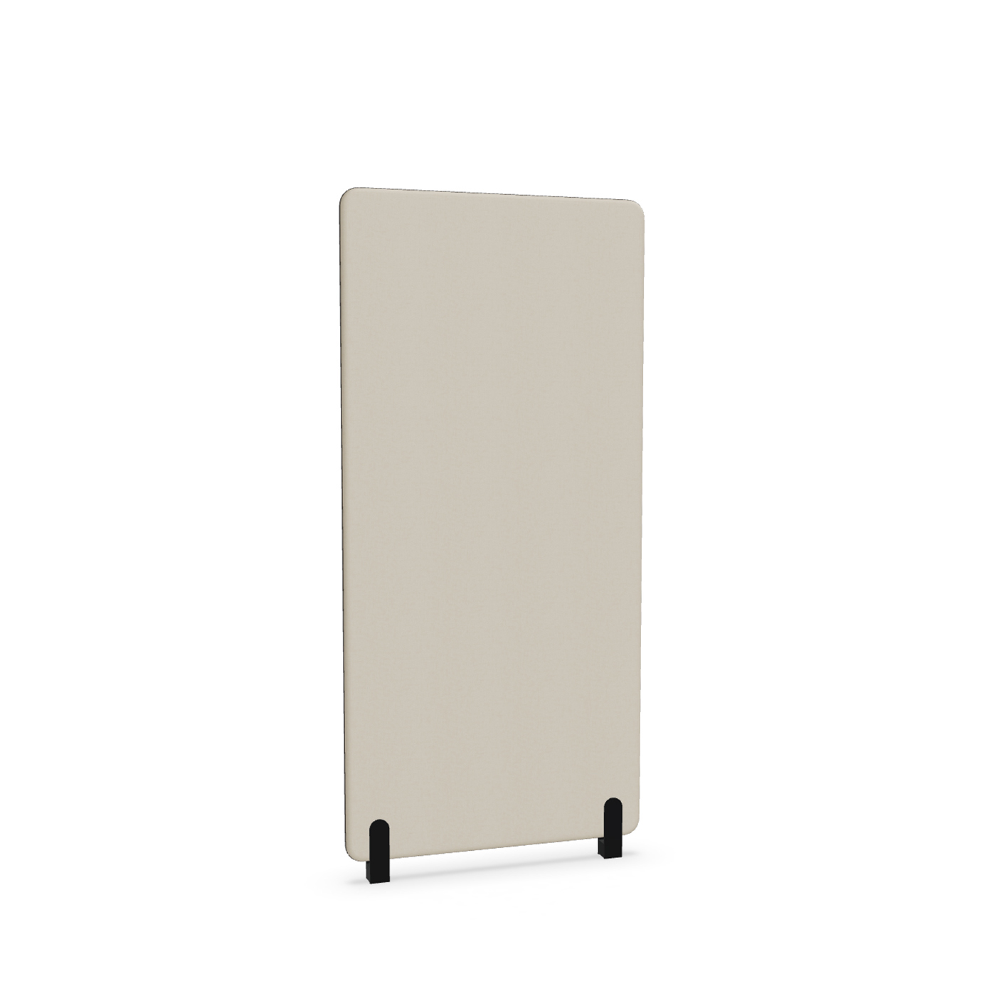 Image of Trennwand Mdd Sonic 80x165 cm, Distanzfüsse, Beige/Schwarz, Neu
