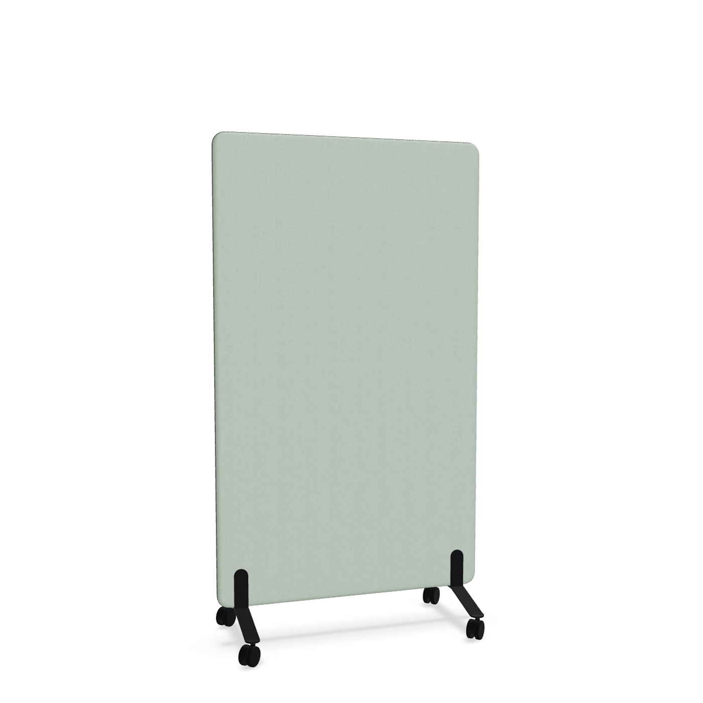 Image of Trennwand Mdd Sonic 100x165 cm, auf Rollen, Grün/Schwarz, Neu