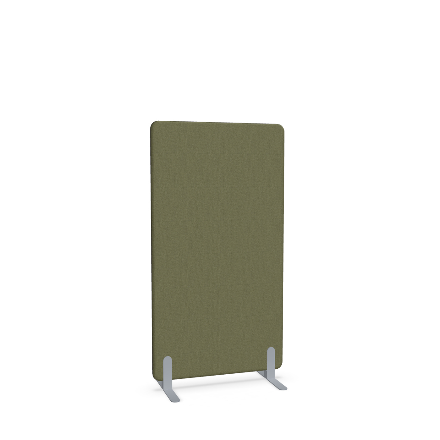 Image of Trennwand Mdd Sonic 80x145 cm, Freistehende Füsse, Olivgrün/Silbergrau, Neu