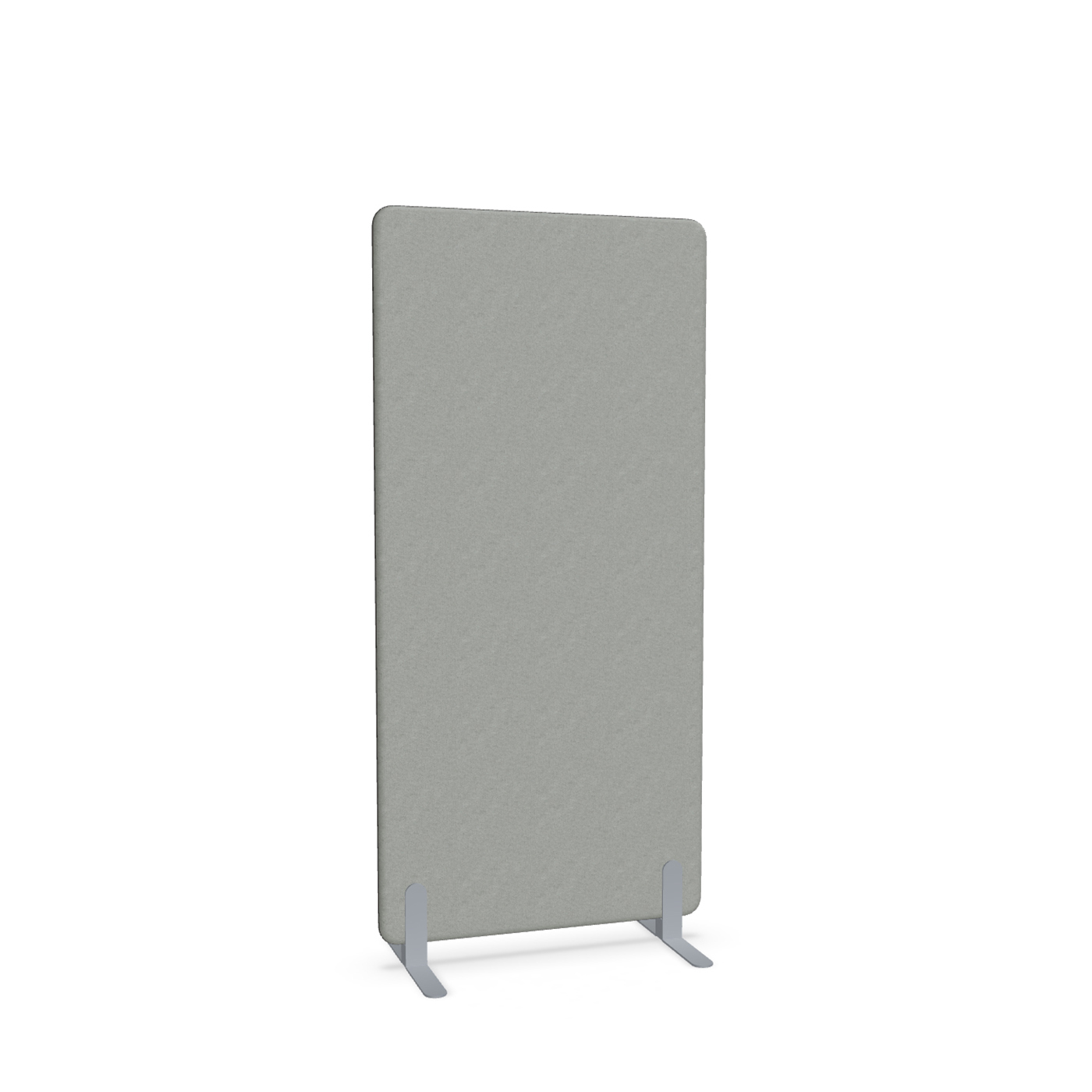 Image of Trennwand Mdd Sonic 80x165 cm, Freistehende Füsse, Grau/Silbergrau, Neu