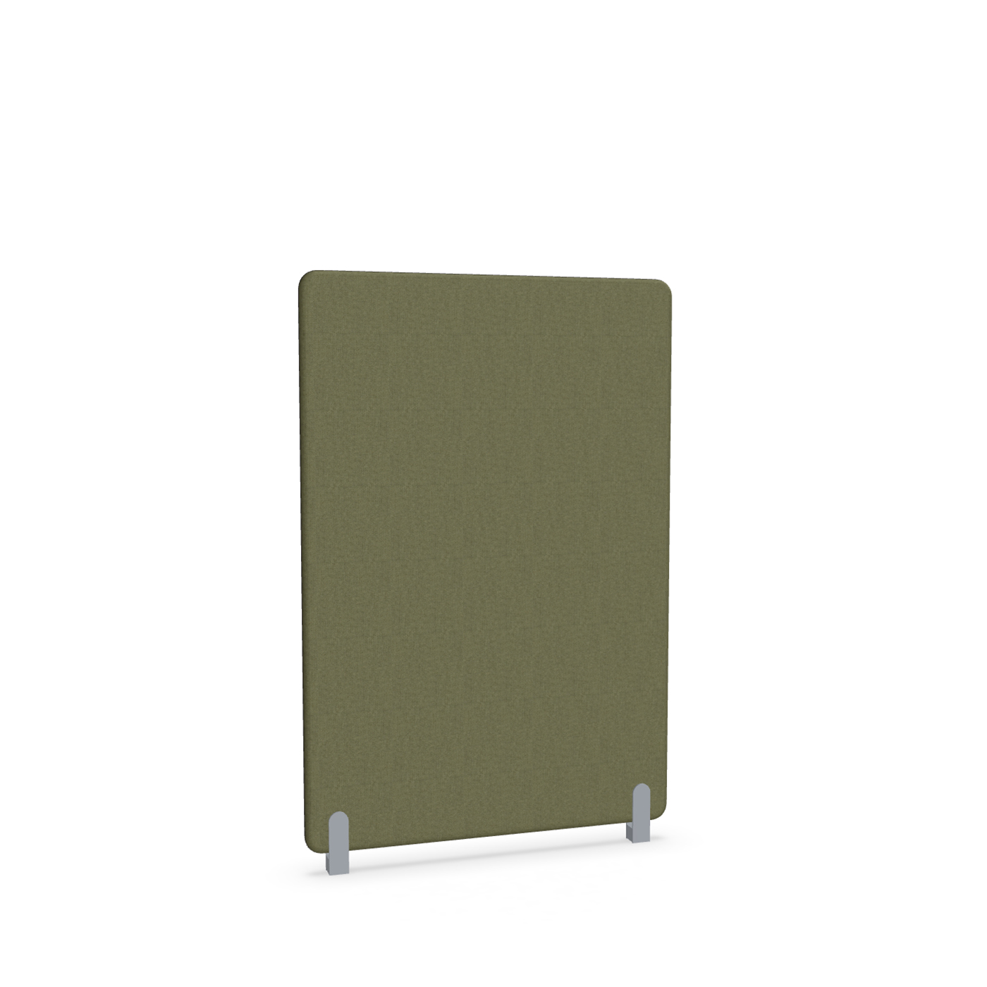 Image of Trennwand Mdd Sonic 100x145 cm, Distanzfüsse, Olivgrün/Silbergrau, Neu