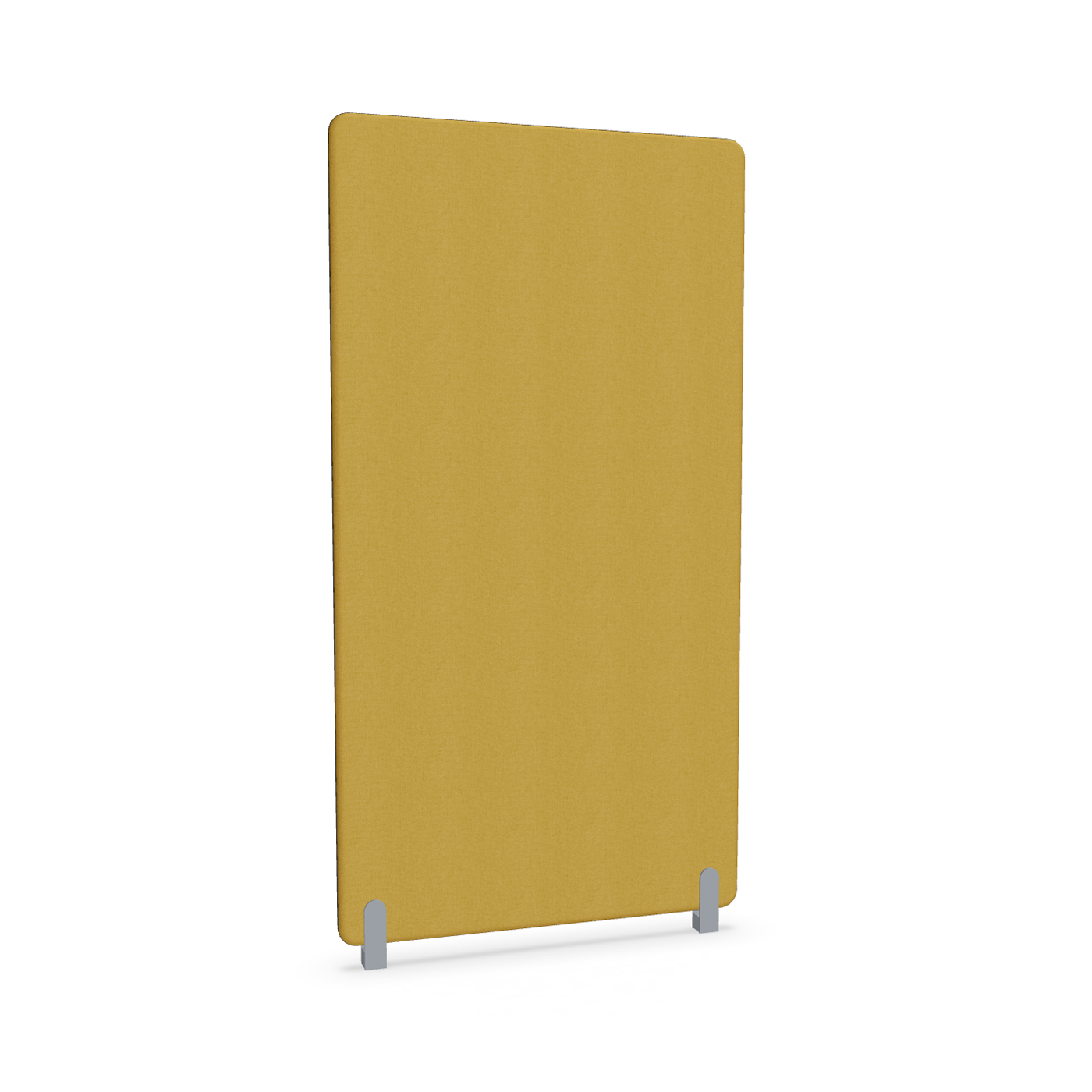 Image of Trennwand Mdd Sonic 100x185 cm, Distanzfüsse, Gelb/Silbergrau, Neu