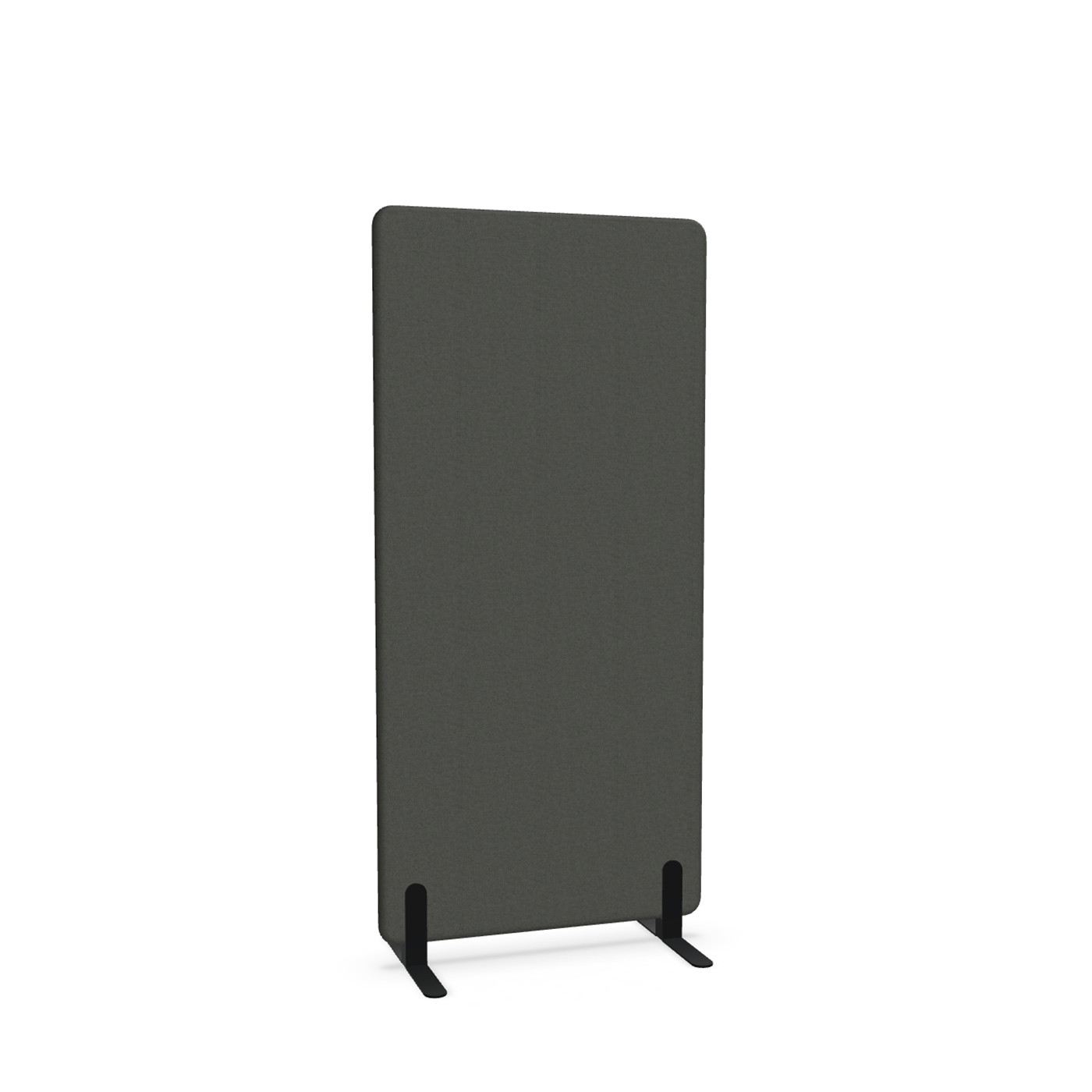 Image of Trennwand Mdd Sonic 80x165 cm, Freistehende Füsse, Schwarz/Schwarz, Neu