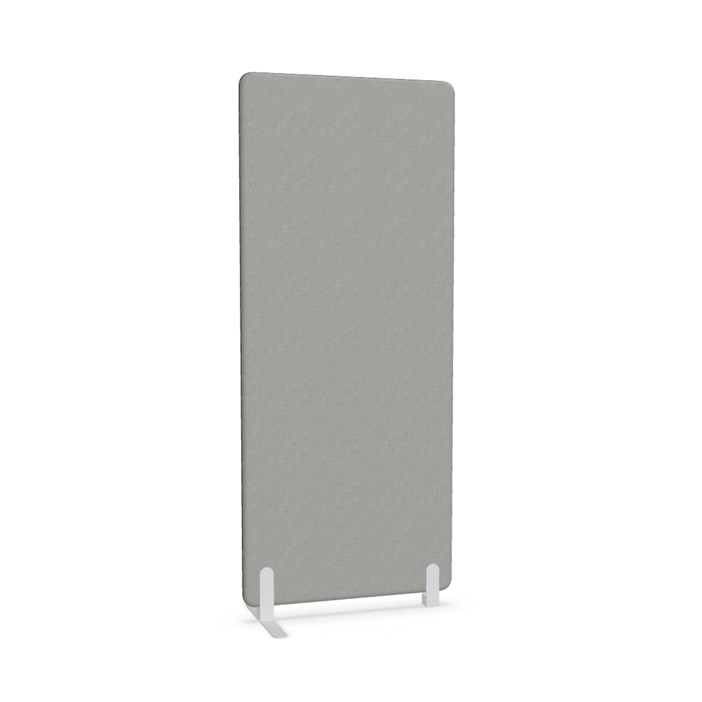 Image of Trennwand Mdd Sonic 80x185 cm, Freistehender Fuss und Distanzfuss, Grau/Weiss, Neu