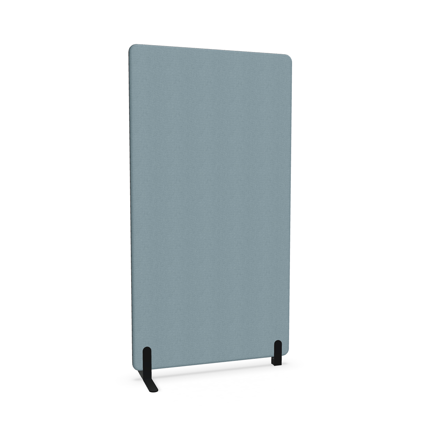 Image of Trennwand Mdd Sonic 100x185 cm, Freistehender Fuss und Distanzfuss, Blau/Schwarz, Neu