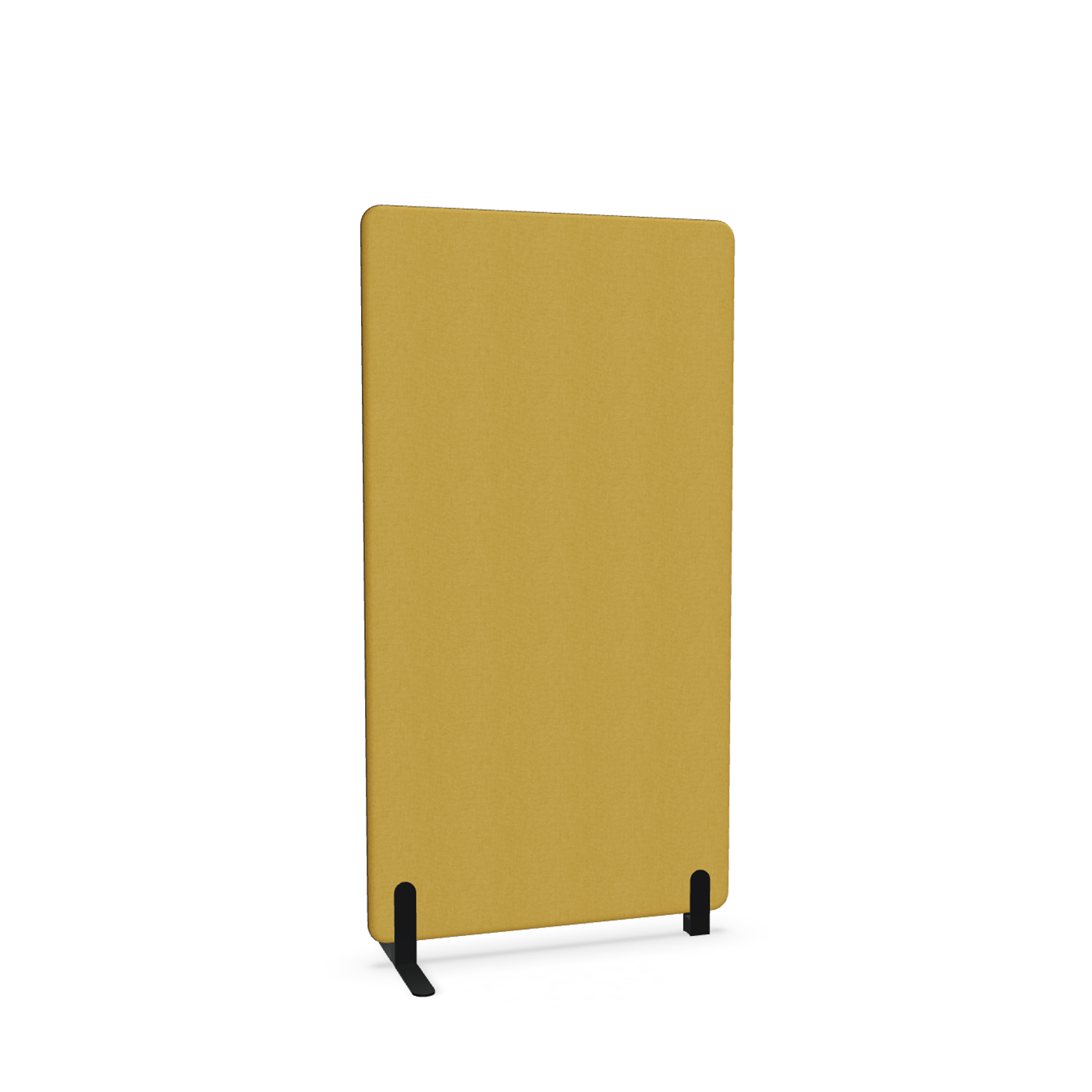 Image of Trennwand Mdd Sonic 90x165 cm, Freistehender Fuss und Distanzfuss, Gelb/Schwarz, Neu