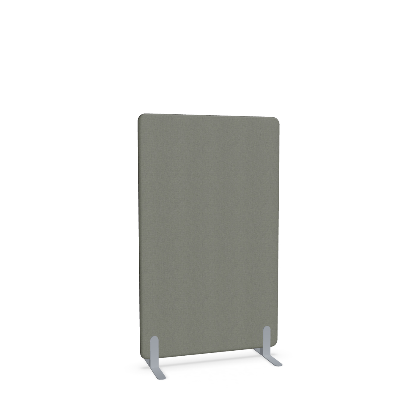 Image of Trennwand Mdd Sonic 90x145 cm, Freistehende Füsse, Anthrazit/Silbergrau, Neu