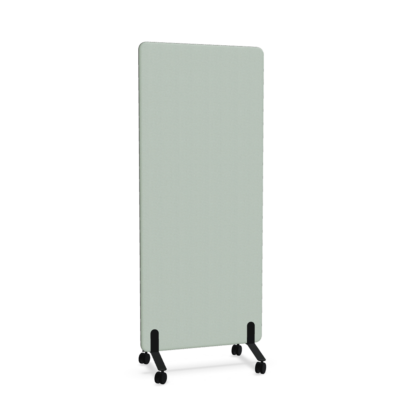 Image of Trennwand Mdd Sonic 80x185 cm, auf Rollen, Grün/Schwarz, Neu