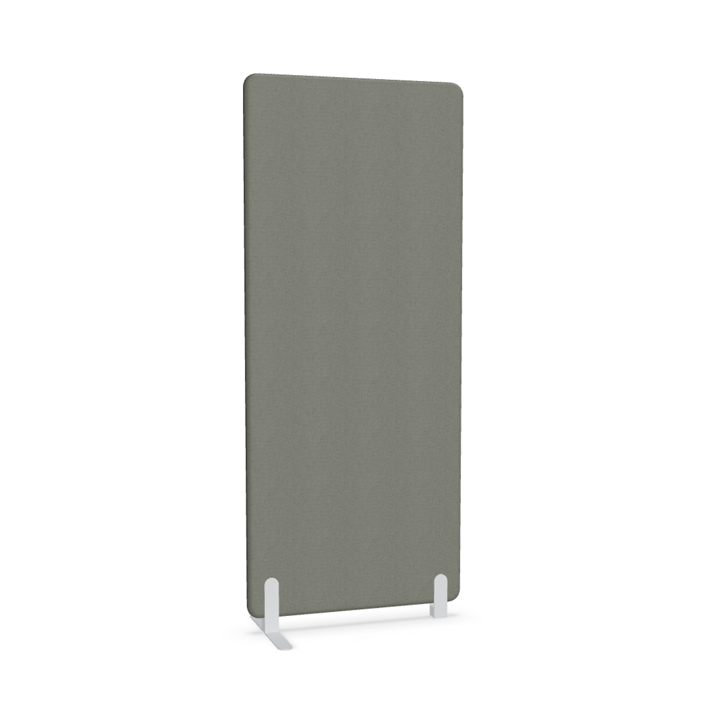 Image of Trennwand Mdd Sonic 80x185 cm, Freistehender Fuss und Distanzfuss, Anthrazit/Weiss, Neu