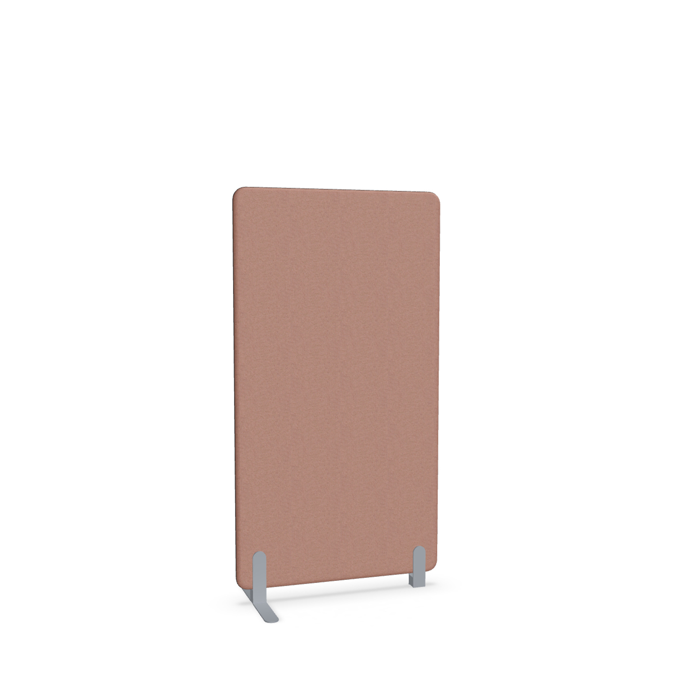 Image of Trennwand Mdd Sonic 80x145 cm, Freistehender Fuss und Distanzfuss, Rosa/Silbergrau, Neu