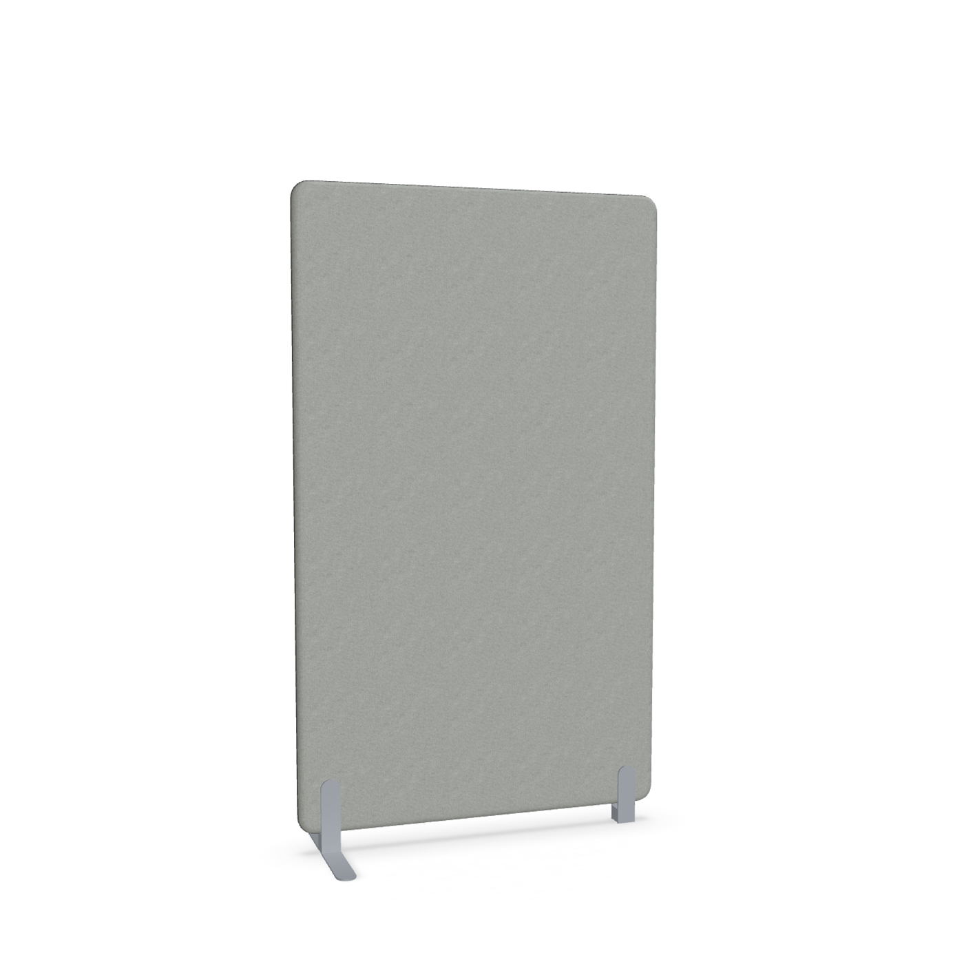 Image of Trennwand Mdd Sonic 100x165 cm, Freistehender Fuss und Distanzfuss, Grau/Silbergrau, Neu