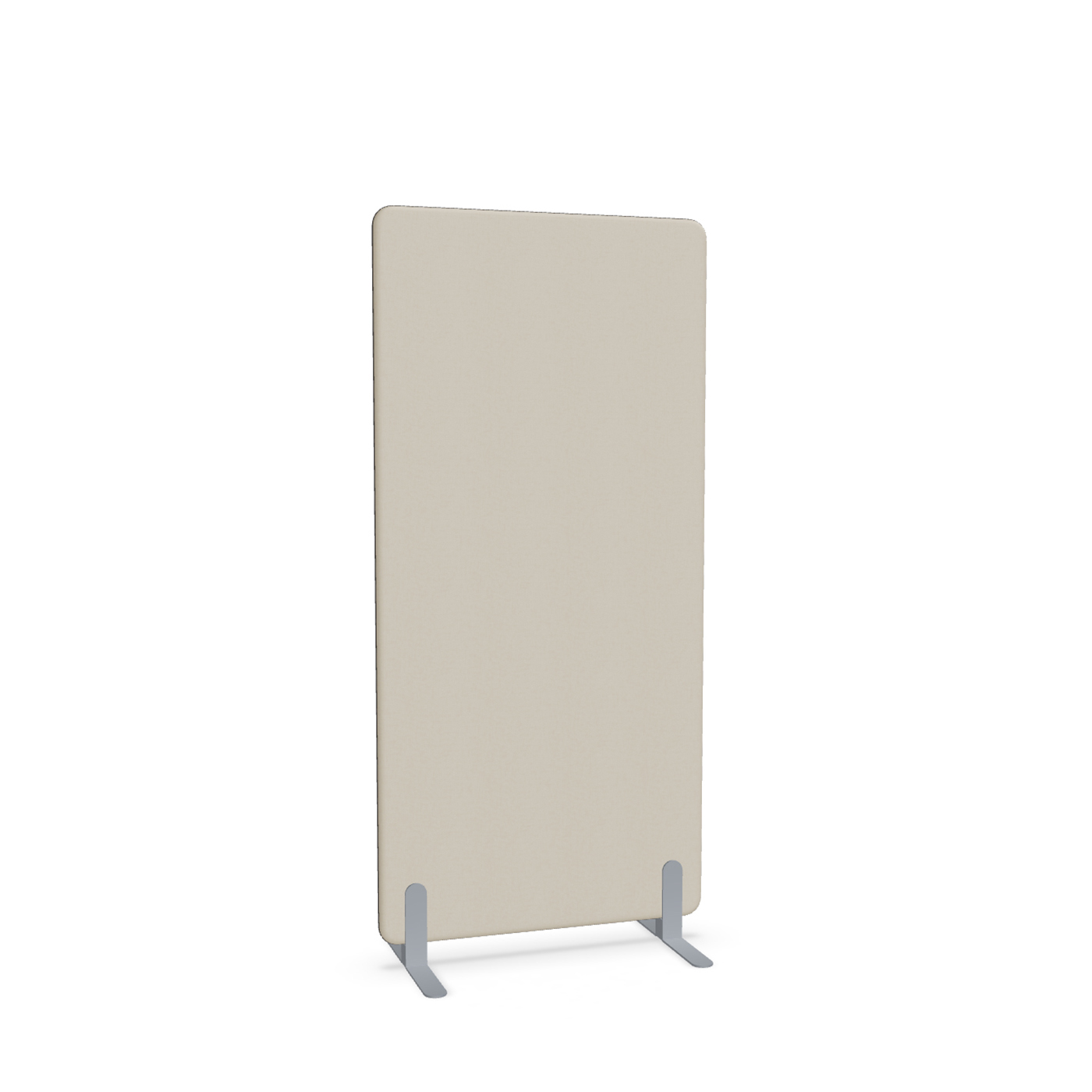 Image of Trennwand Mdd Sonic 80x165 cm, Freistehende Füsse, Beige/Silbergrau, Neu