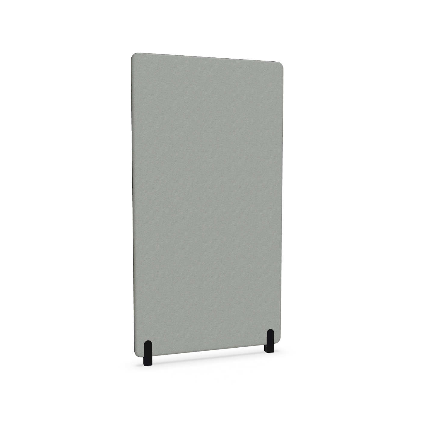 Image of Trennwand Mdd Sonic 100x185 cm, Distanzfüsse, Grau/Schwarz, Neu