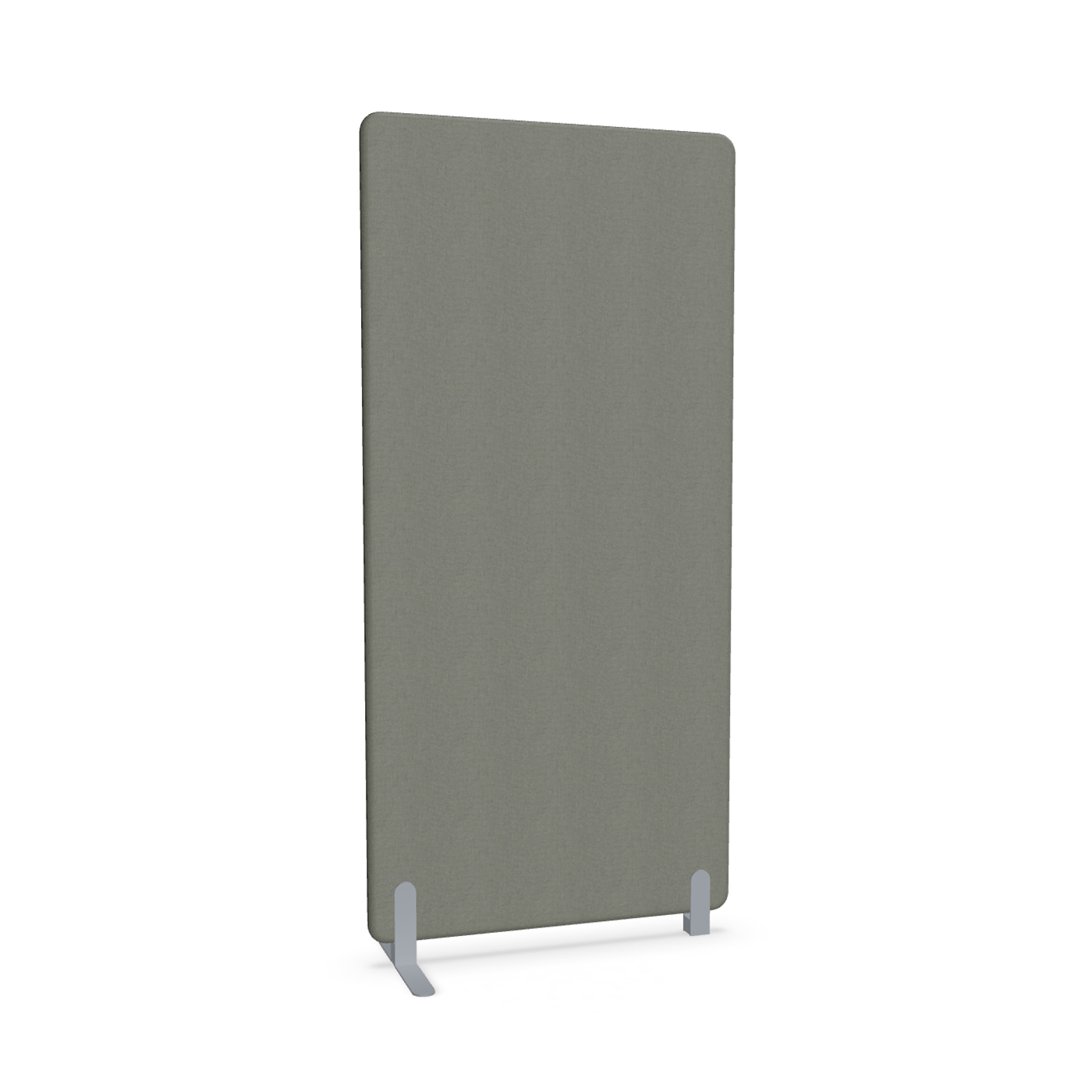 Image of Trennwand Mdd Sonic 90x185 cm, Freistehender Fuss und Distanzfuss, Anthrazit/Silbergrau, Neu