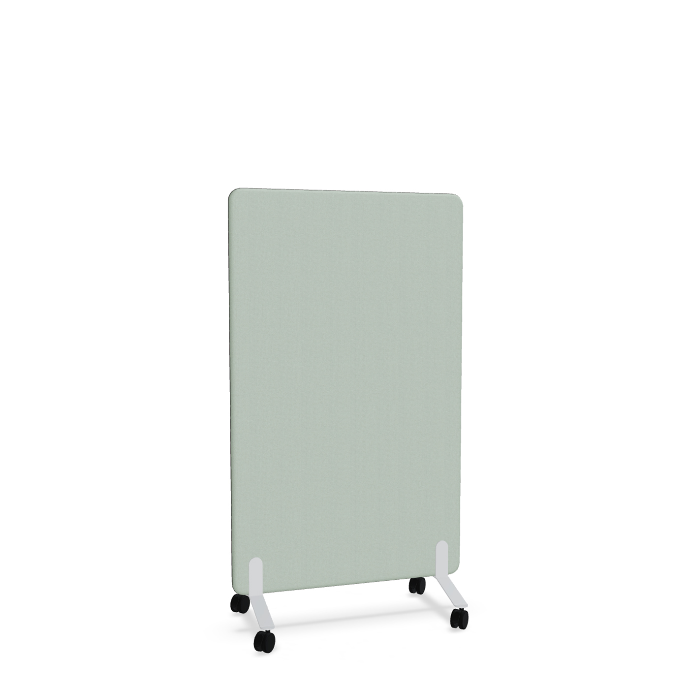 Image of Trennwand Mdd Sonic 90x145 cm, auf Rollen, Grün/Weiss, Neu
