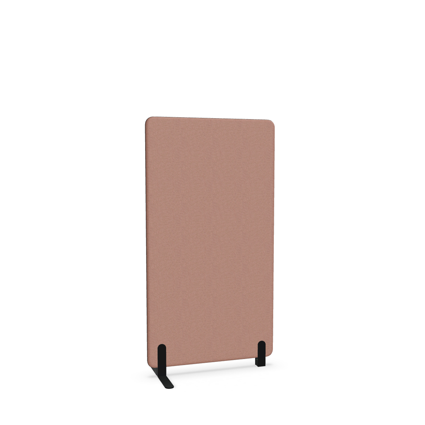 Image of Trennwand Mdd Sonic 80x145 cm, Freistehender Fuss und Distanzfuss, Rosa/Schwarz, Neu