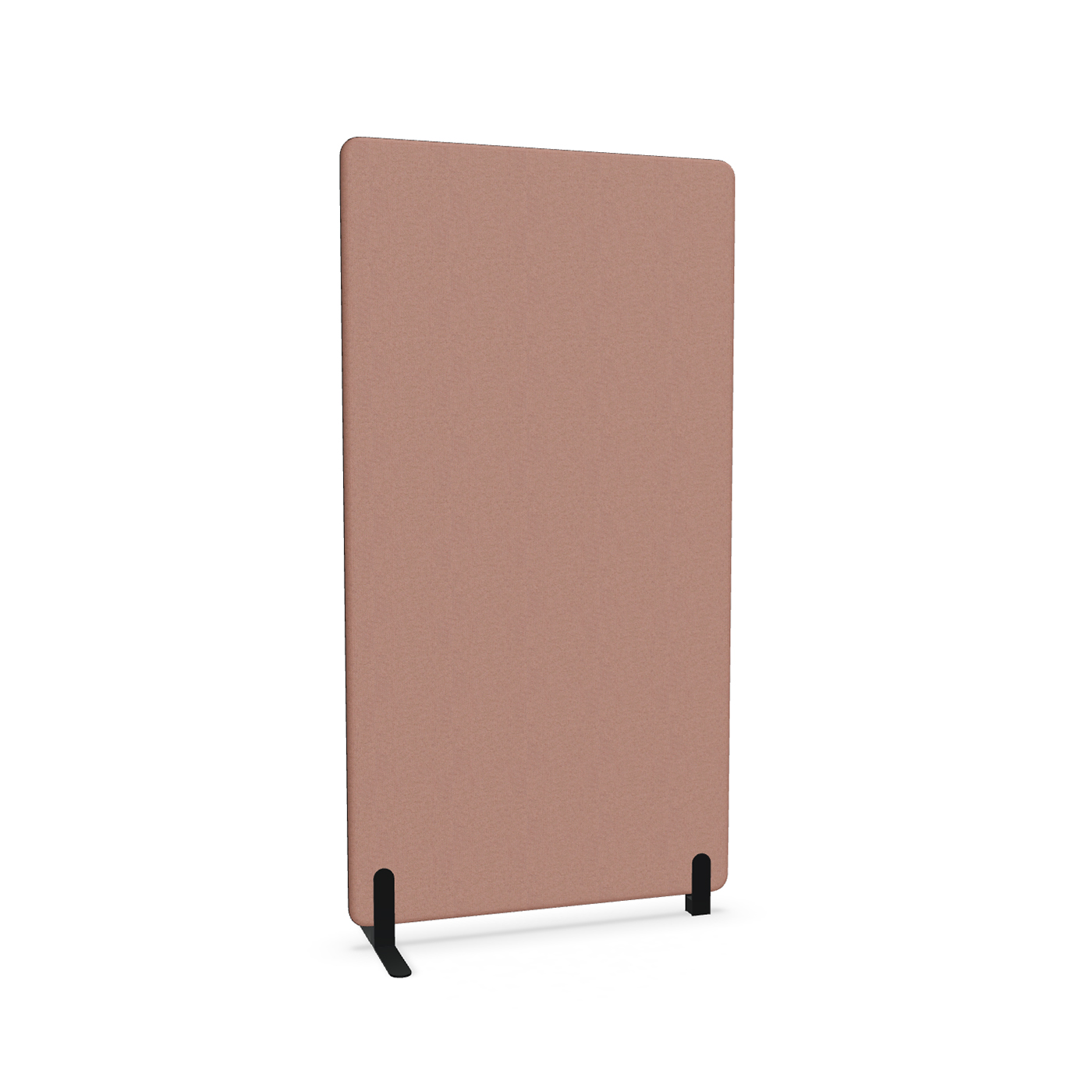 Image of Trennwand Mdd Sonic 100x185 cm, Freistehender Fuss und Distanzfuss, Rosa/Schwarz, Neu