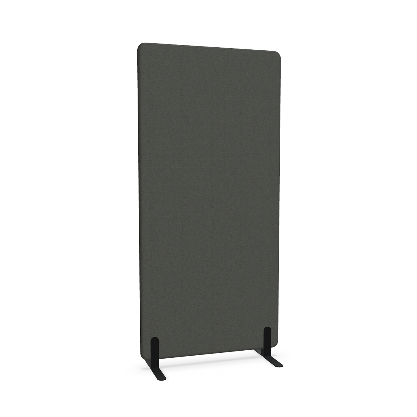 Image of Trennwand Mdd Sonic 90x185 cm, Freistehende Füsse, Schwarz/Schwarz, Neu