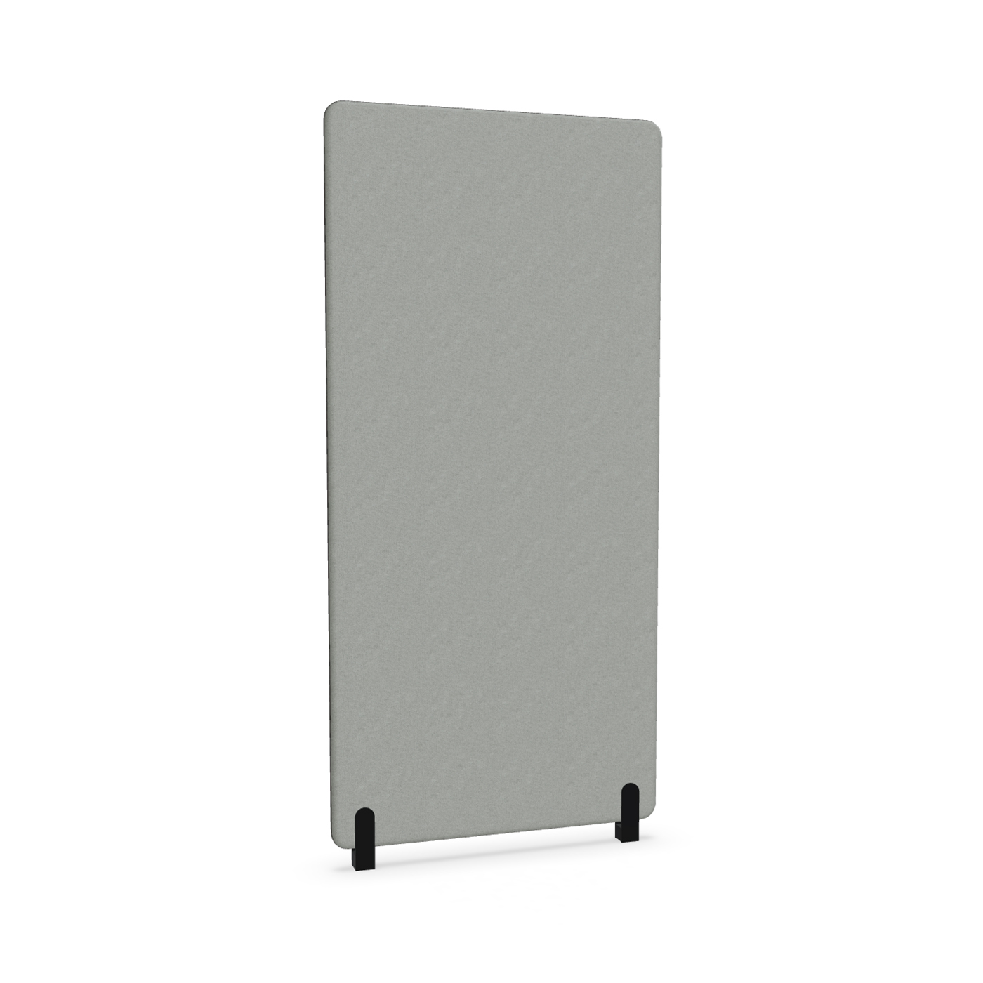 Image of Trennwand Mdd Sonic 90x185 cm, Distanzfüsse, Grau/Schwarz, Neu