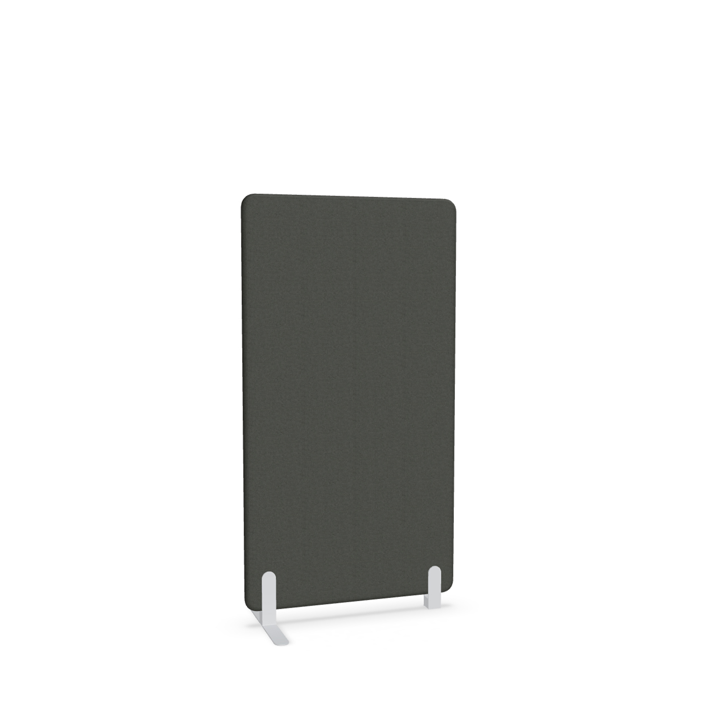 Image of Trennwand Mdd Sonic 80x145 cm, Freistehender Fuss und Distanzfuss, Schwarz/Weiss, Neu