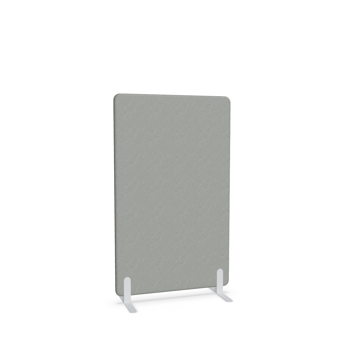 Image of Trennwand Mdd Sonic 90x145 cm, Freistehende Füsse, Grau/Weiss, Neu