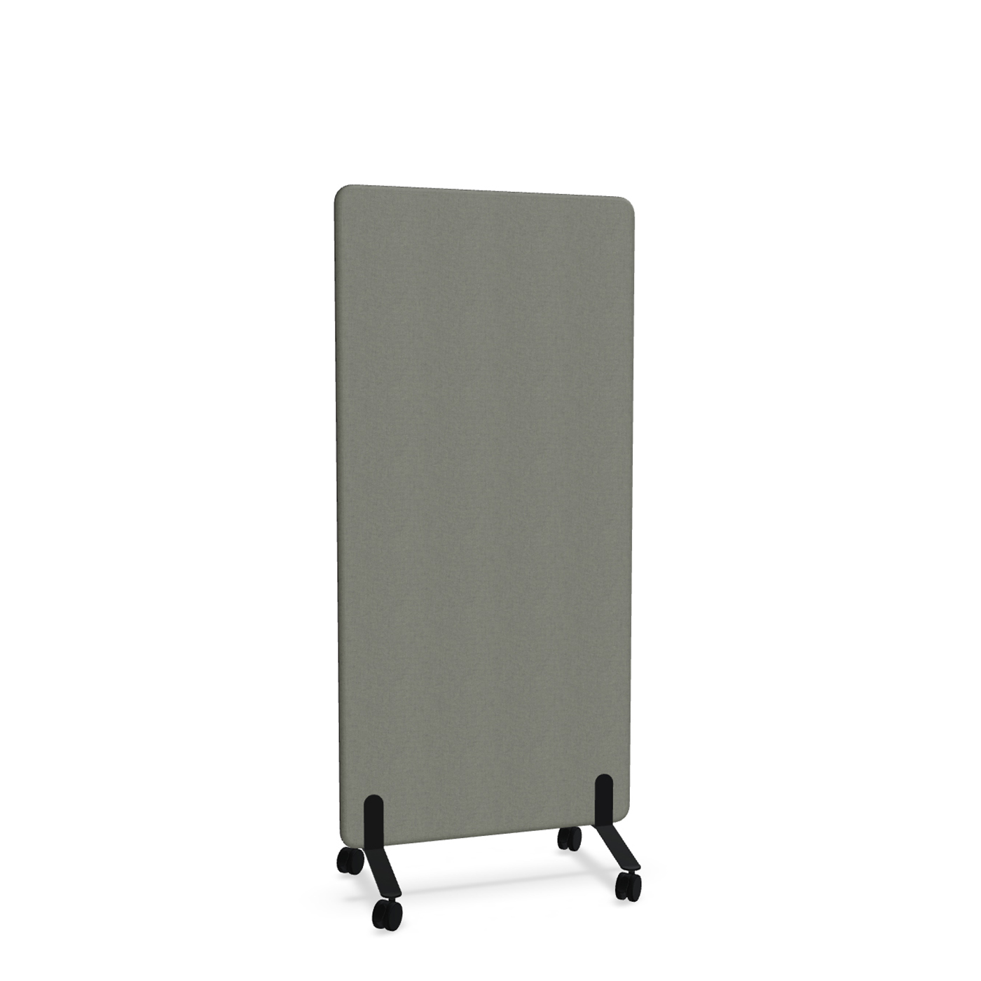 Image of Trennwand Mdd Sonic 80x165 cm, auf Rollen, Anthrazit/Schwarz, Neu