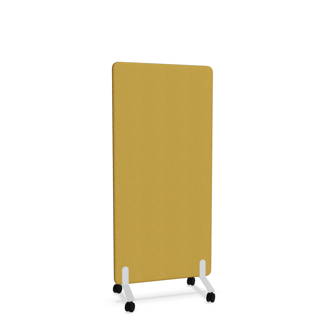 Image of Trennwand Mdd Sonic 80x165 cm, auf Rollen, Gelb/Weiss, Neu