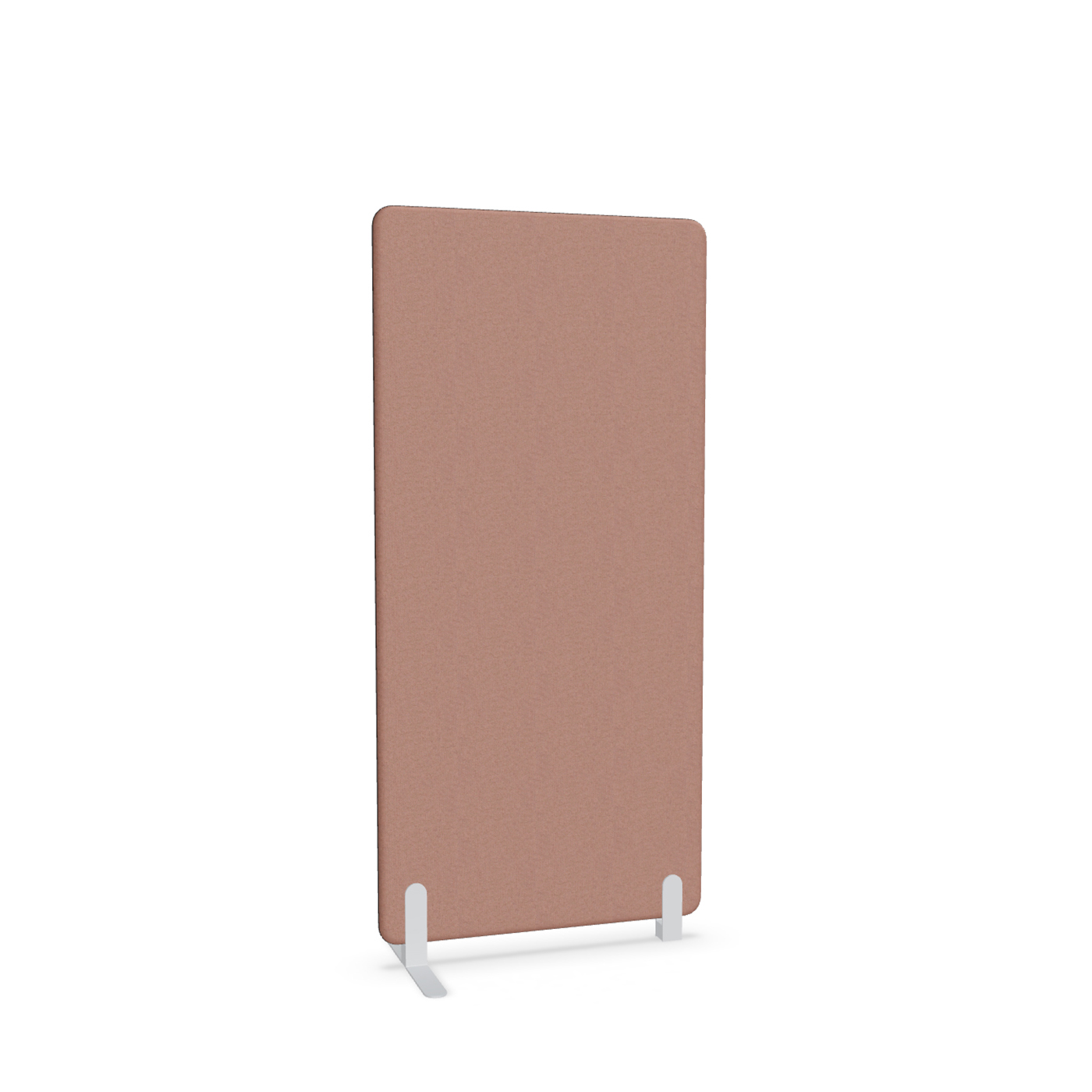 Image of Trennwand Mdd Sonic 80x165 cm, Freistehender Fuss und Distanzfuss, Rosa/Weiss, Neu