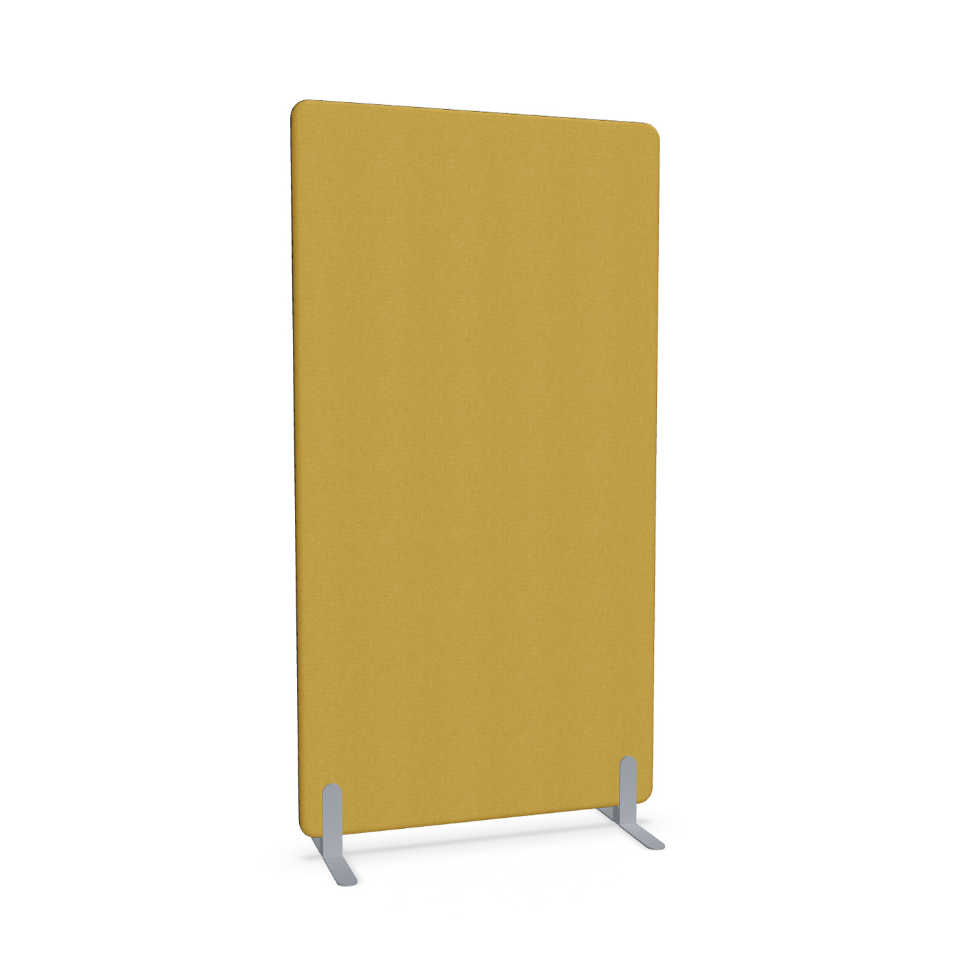 Image of Trennwand Mdd Sonic 100x185 cm, Freistehende Füsse, Gelb/Silbergrau, Neu