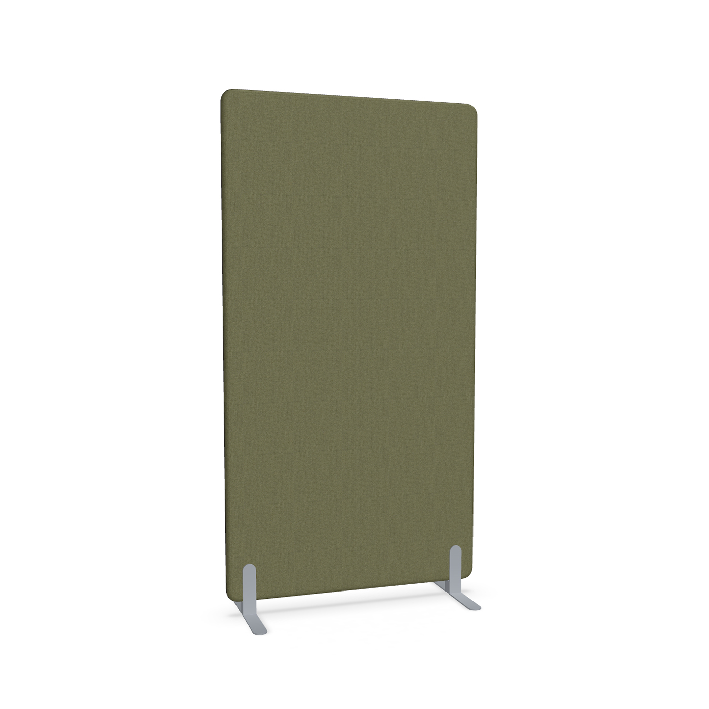 Image of Trennwand Mdd Sonic 100x185 cm, Freistehende Füsse, Olivgrün/Silbergrau, Neu