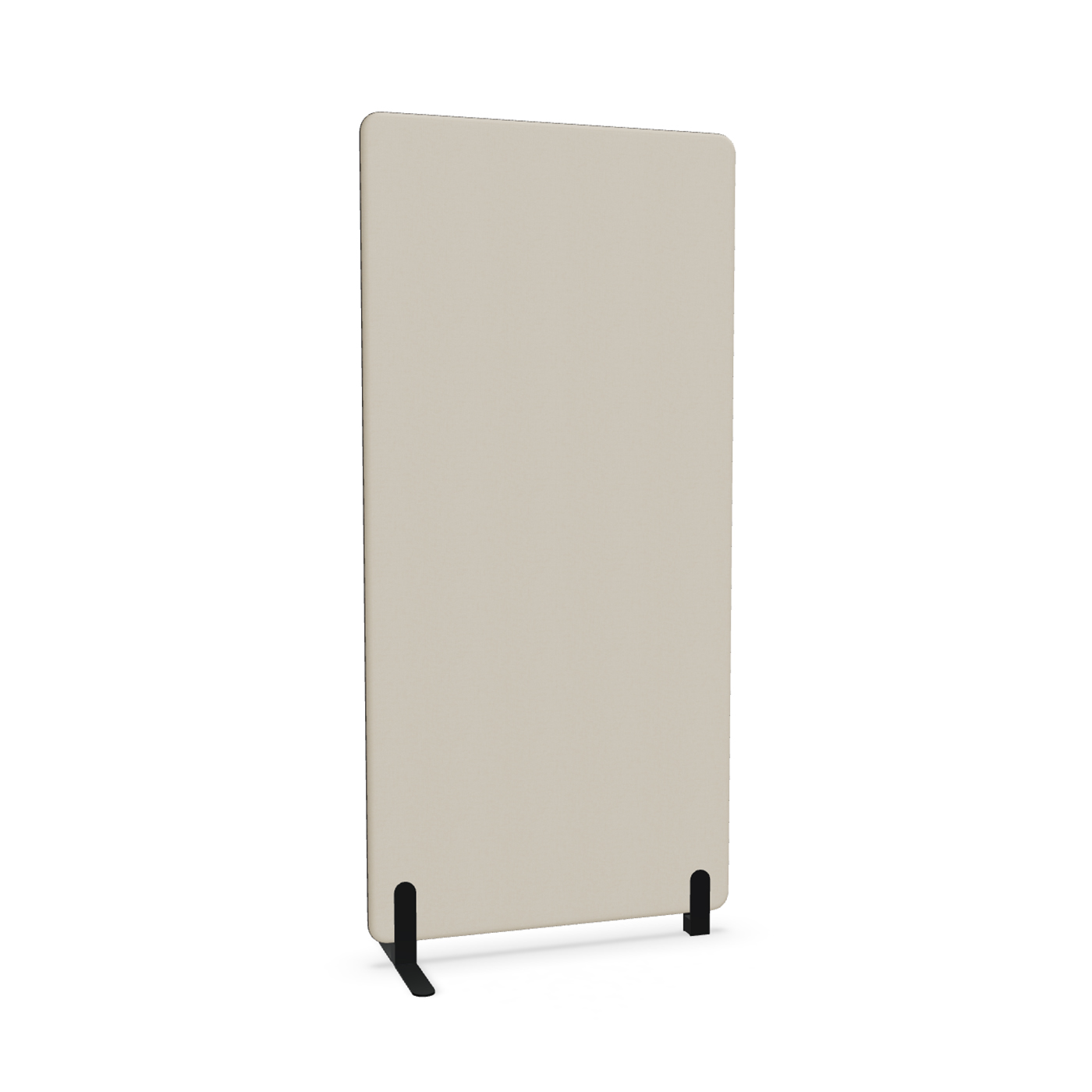 Image of Trennwand Mdd Sonic 90x185 cm, Freistehender Fuss und Distanzfuss, Beige/Schwarz, Neu
