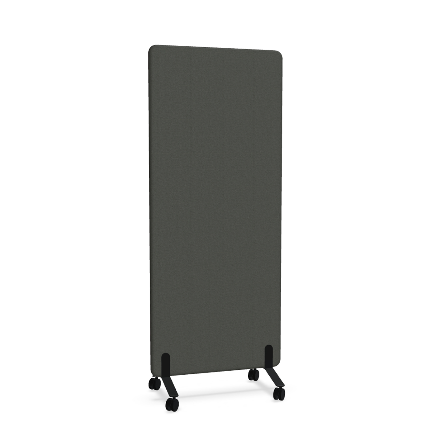 Image of Trennwand Mdd Sonic 80x185 cm, auf Rollen, Schwarz/Schwarz, Neu