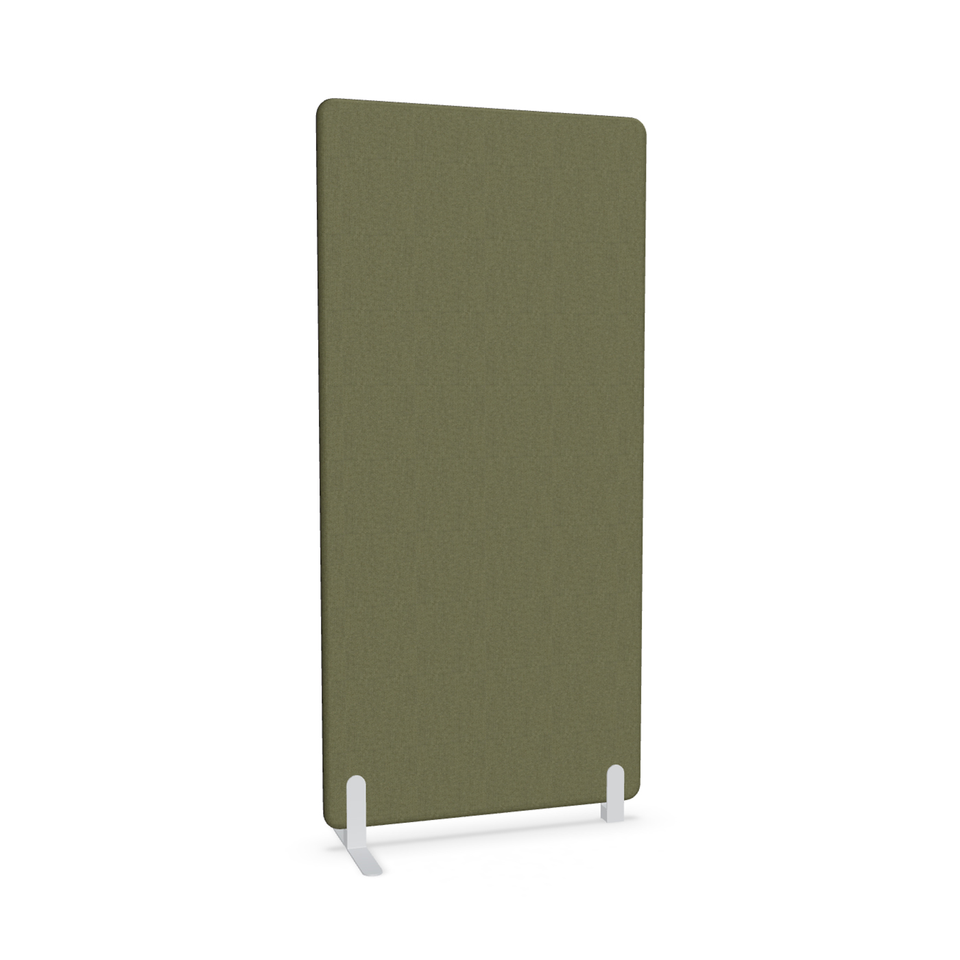 Image of Trennwand Mdd Sonic 90x185 cm, Freistehender Fuss und Distanzfuss, Olivgrün/Weiss, Neu