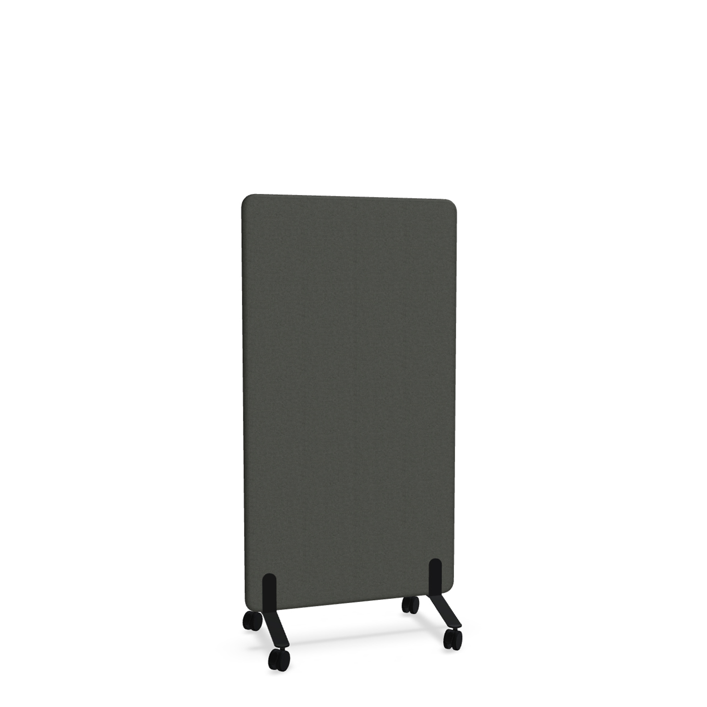 Image of Trennwand Mdd Sonic 80x145 cm, auf Rollen, Schwarz/Schwarz, Neu