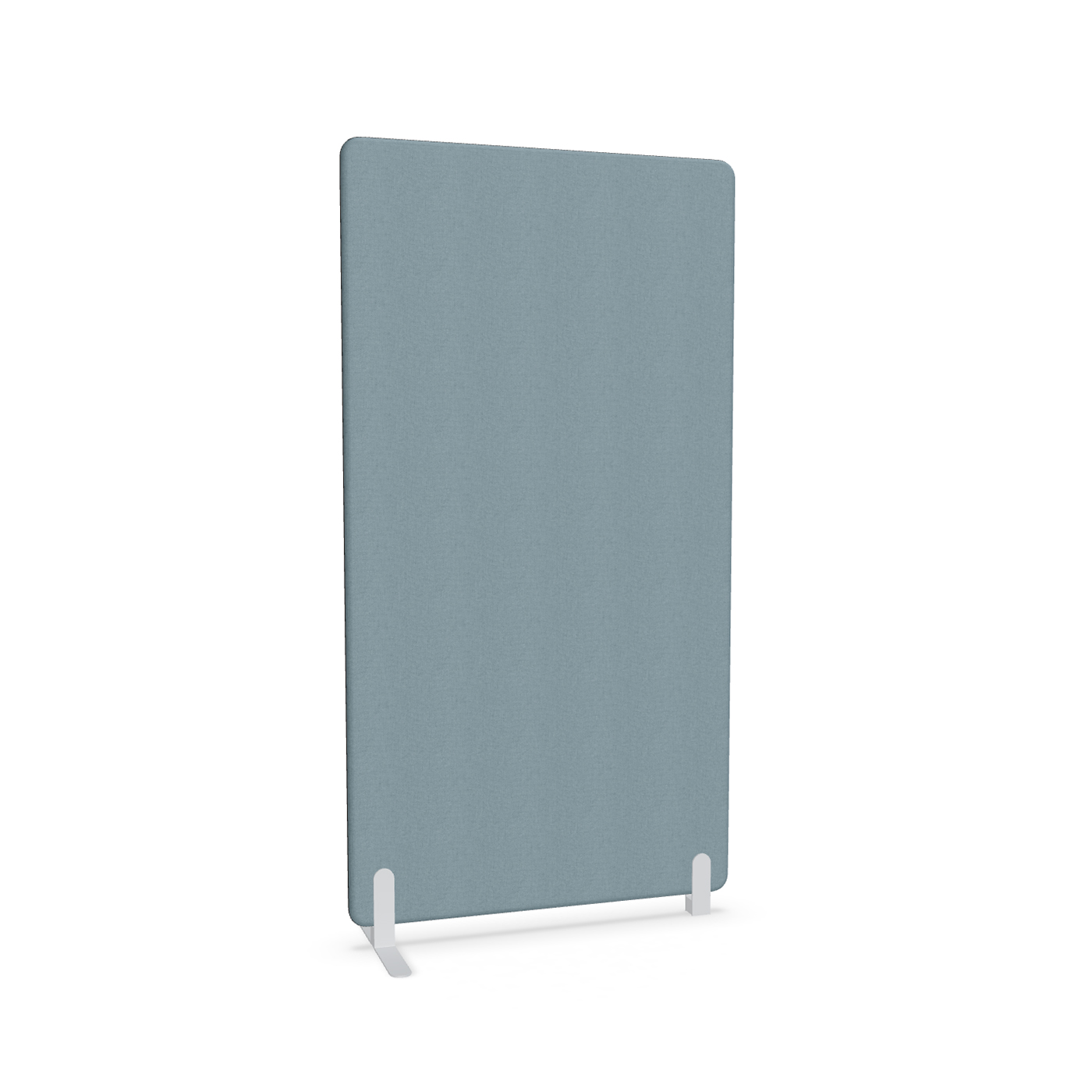 Image of Trennwand Mdd Sonic 100x185 cm, Freistehender Fuss und Distanzfuss, Blau/Weiss, Neu