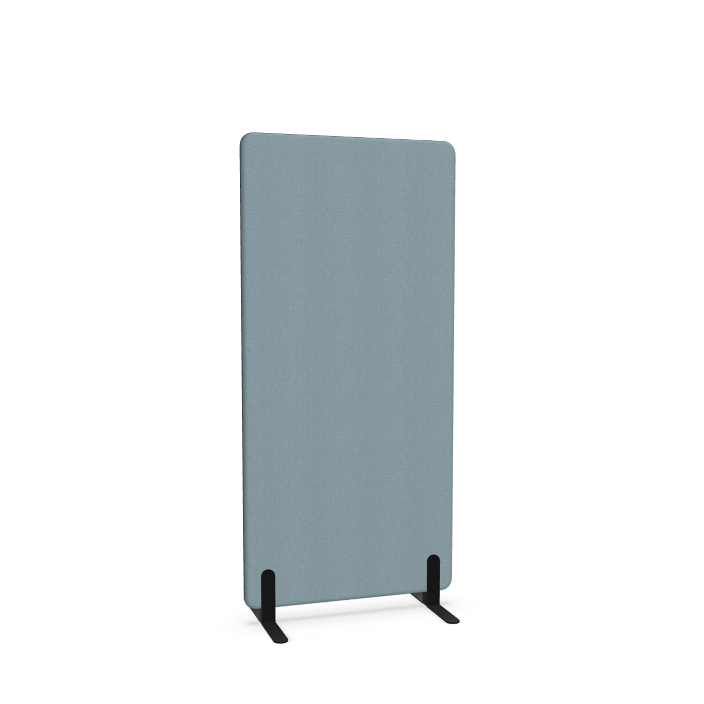 Image of Trennwand Mdd Sonic 80x165 cm, Freistehende Füsse, Blau/Schwarz, Neu