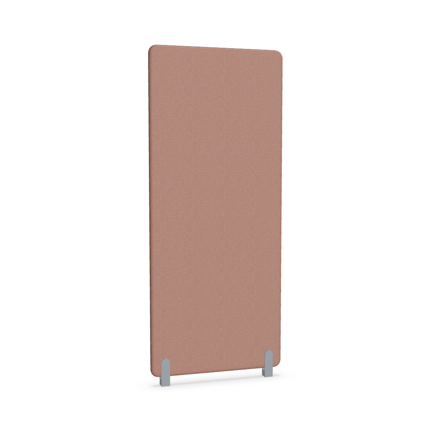 Image of Trennwand Mdd Sonic 80x185 cm, Distanzfüsse, Rosa/Silbergrau, Neu
