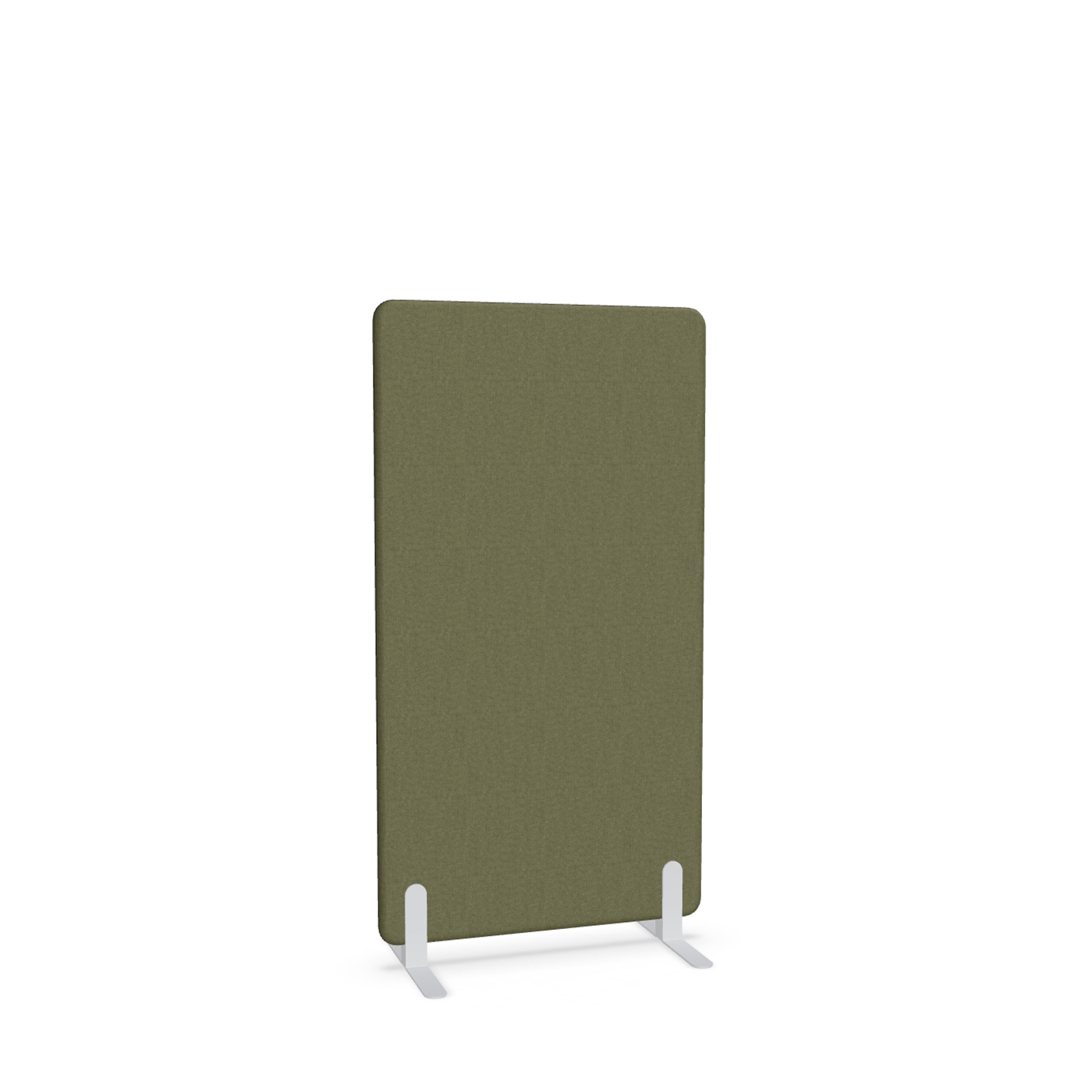 Image of Trennwand Mdd Sonic 80x145 cm, Freistehende Füsse, Olivgrün/Weiss, Neu