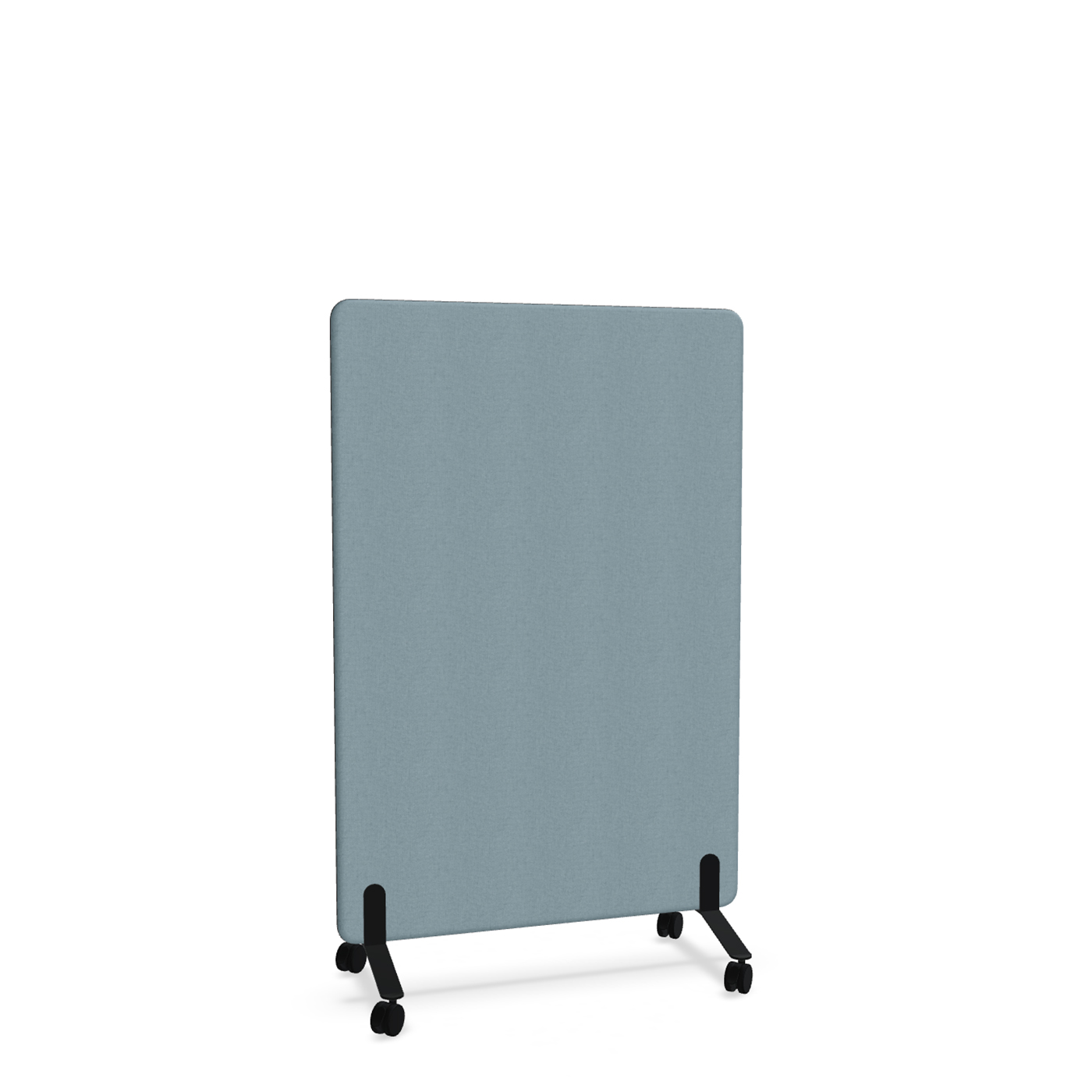 Image of Trennwand Mdd Sonic 100x145 cm, auf Rollen, Blau/Schwarz, Neu