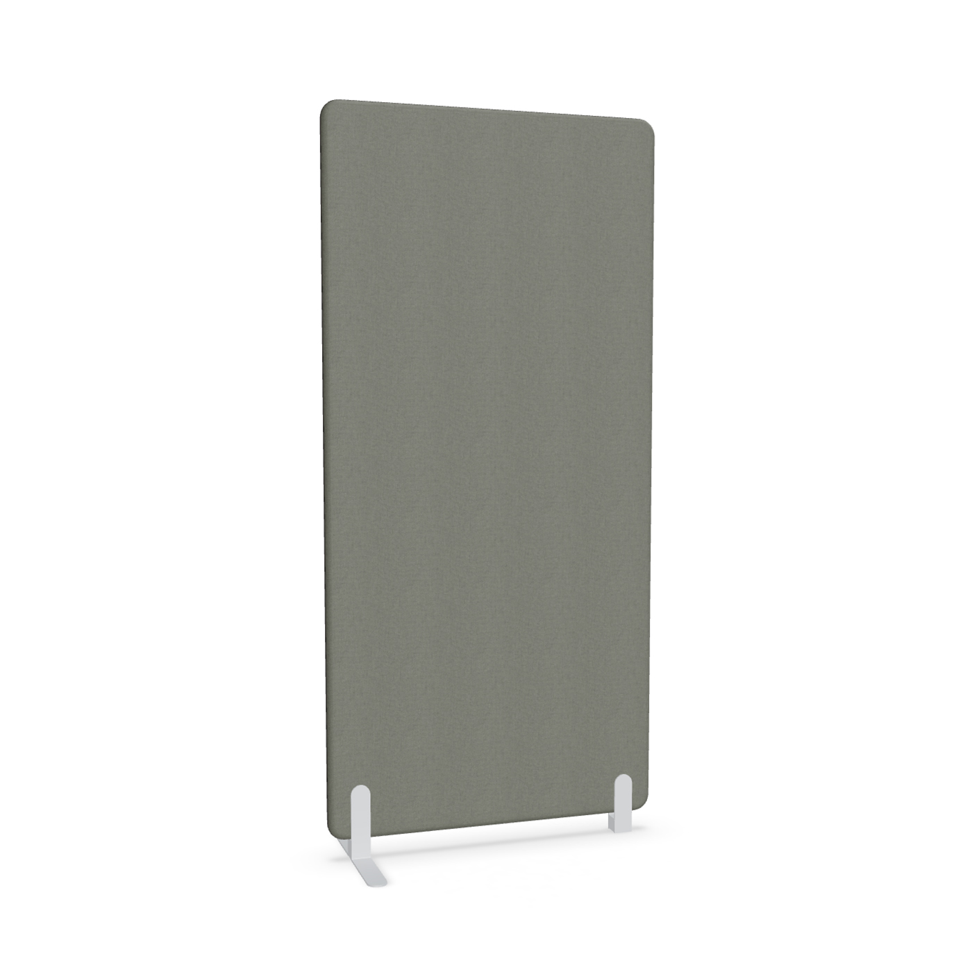 Image of Trennwand Mdd Sonic 90x185 cm, Freistehender Fuss und Distanzfuss, Anthrazit/Weiss, Neu