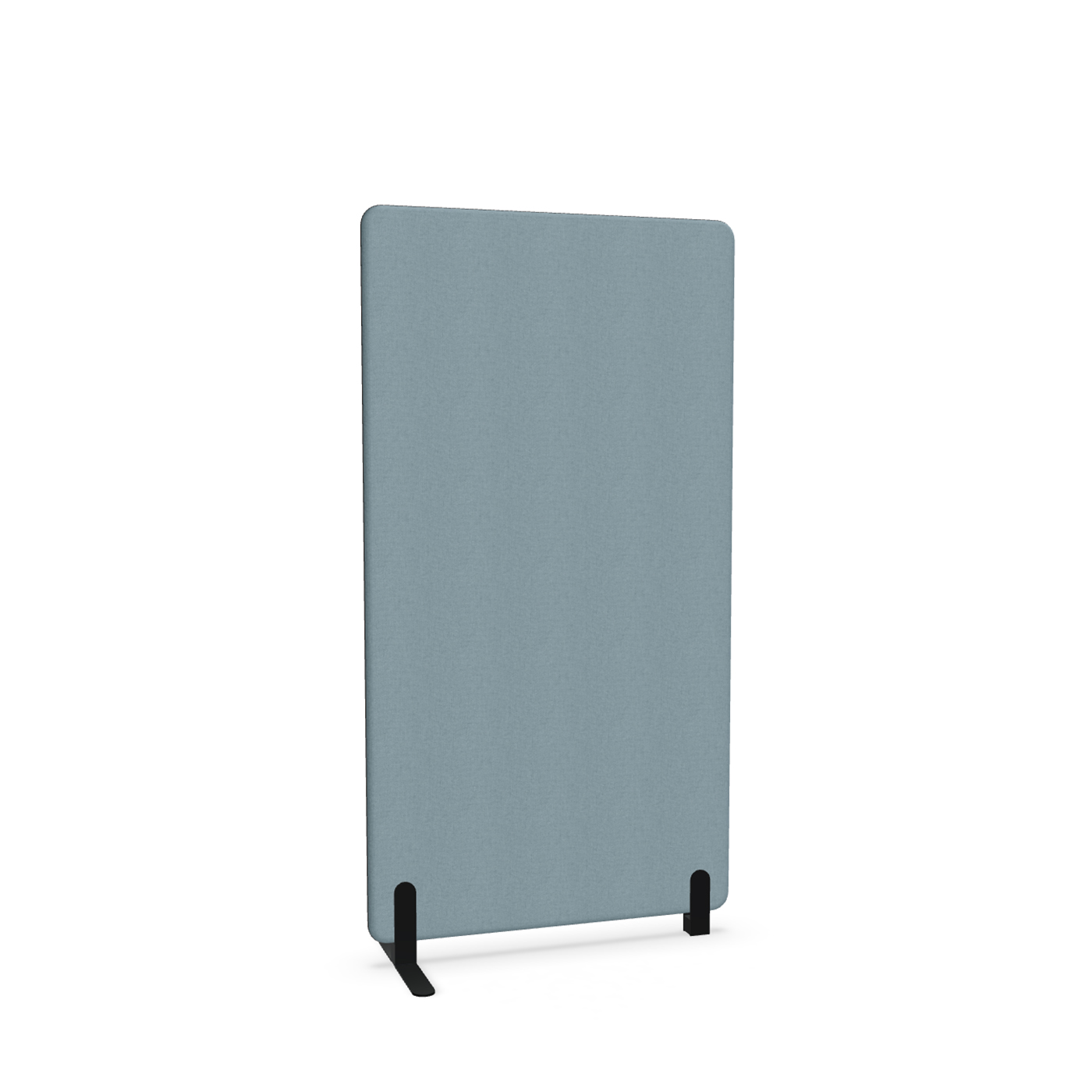 Image of Trennwand Mdd Sonic 90x165 cm, Freistehender Fuss und Distanzfuss, Blau/Schwarz, Neu