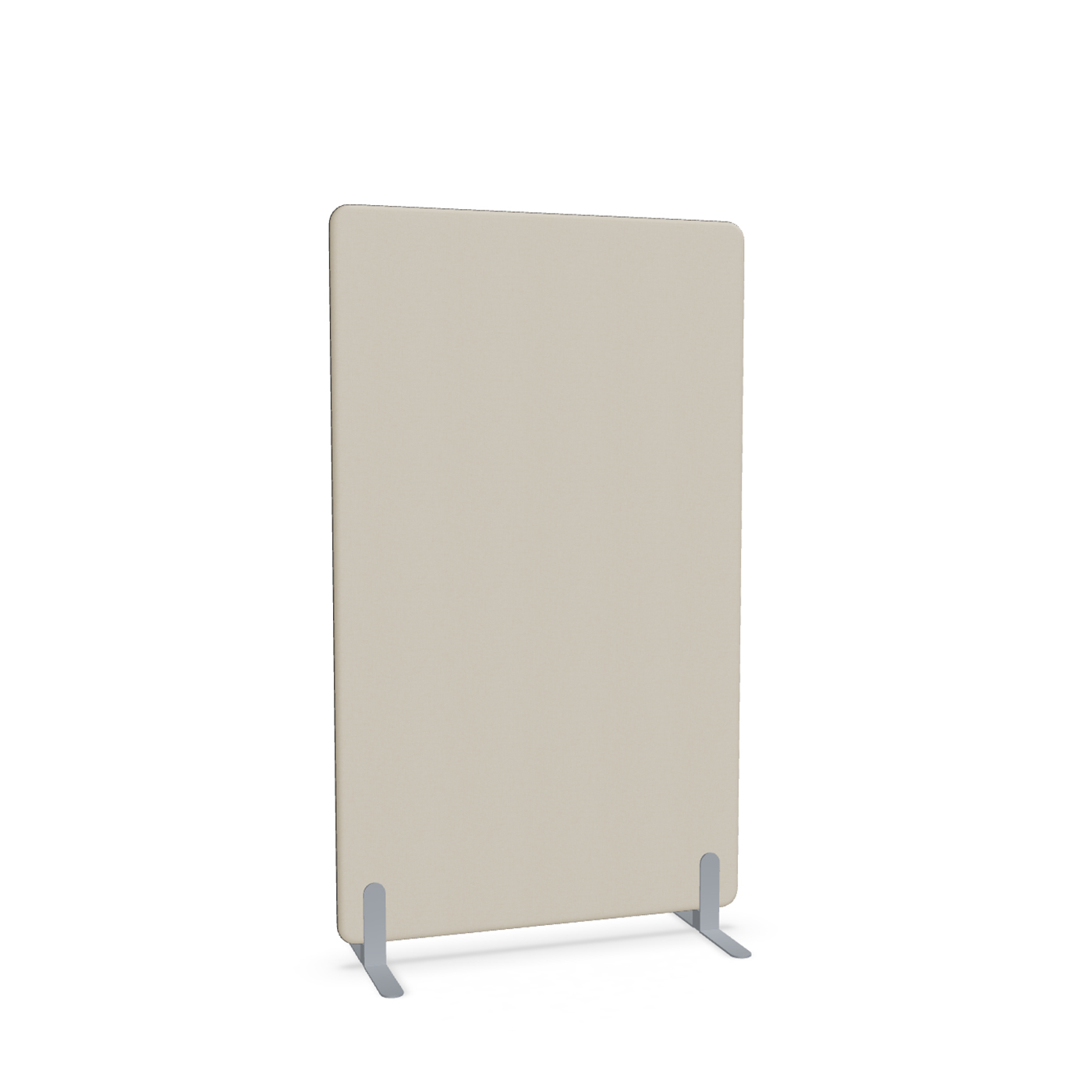 Image of Trennwand Mdd Sonic 100x165 cm, Freistehende Füsse, Beige/Silbergrau, Neu