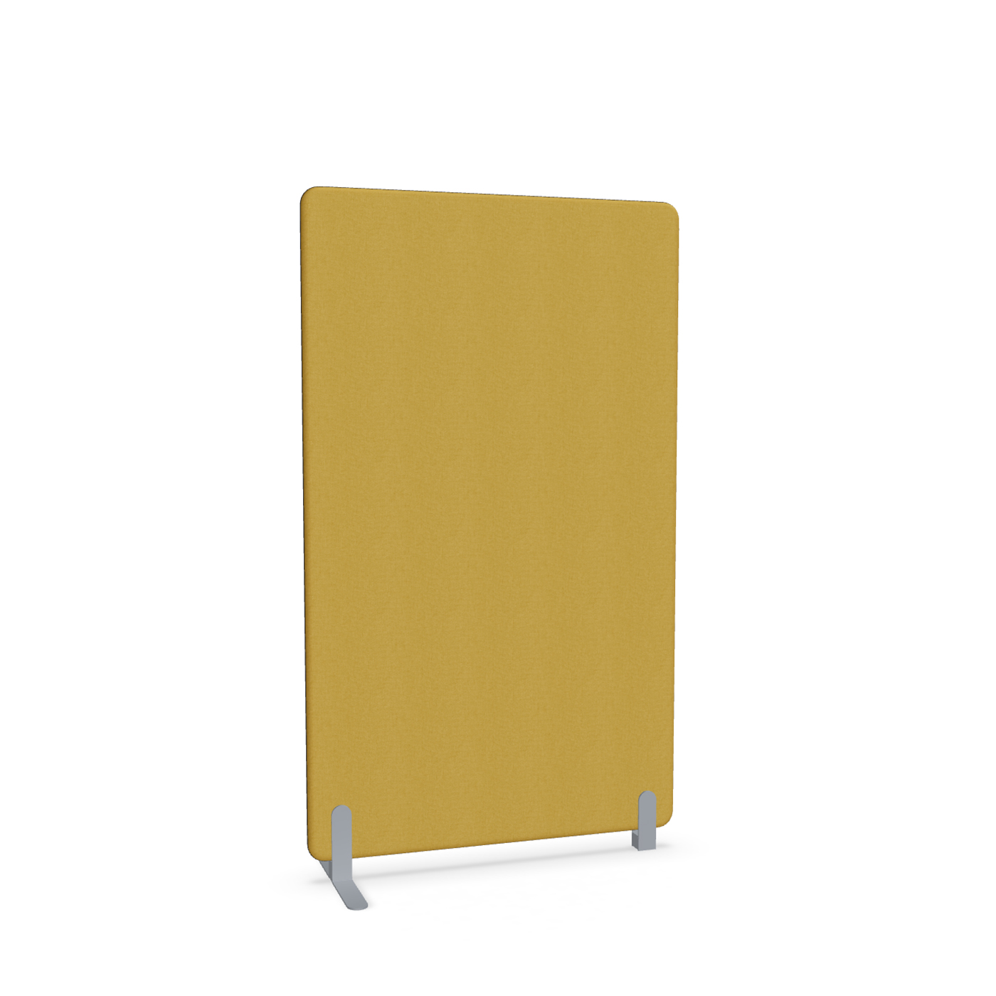 Image of Trennwand Mdd Sonic 100x165 cm, Freistehender Fuss und Distanzfuss, Gelb/Silbergrau, Neu