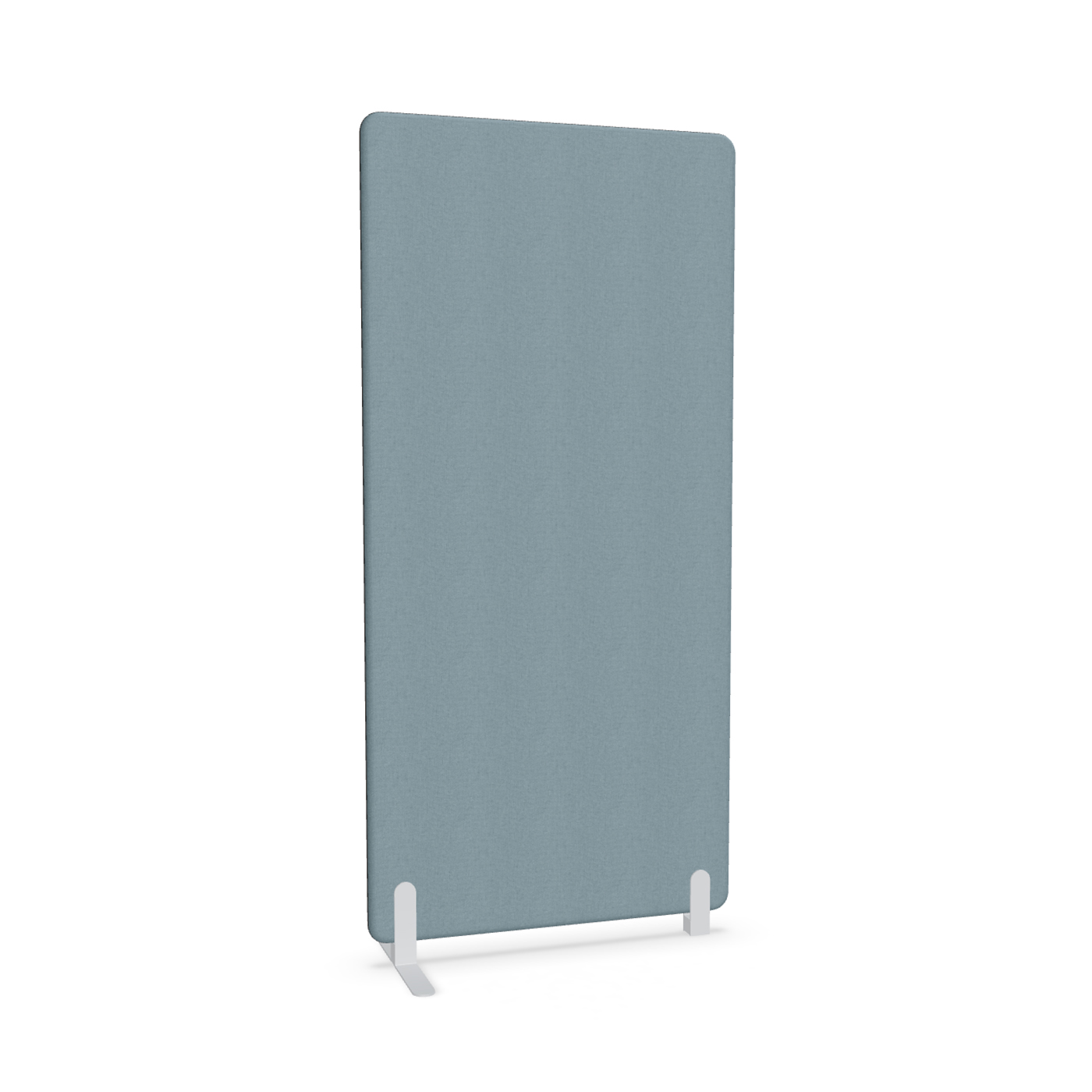 Trennwand Mdd Sonic 90x185 cm, Freistehender Fuss und Distanzfuss, Blau/Weiss, Neu