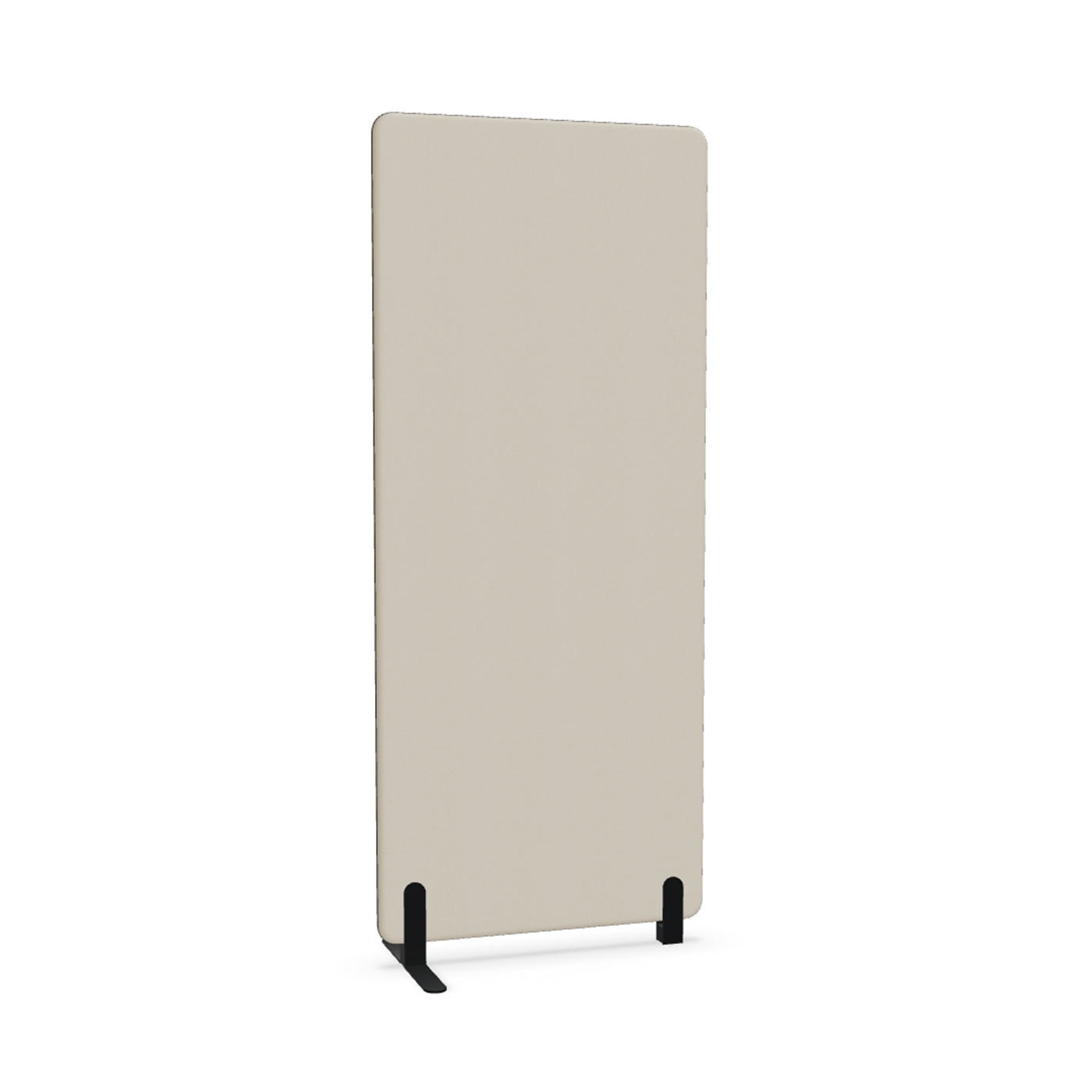 Image of Trennwand Mdd Sonic 80x185 cm, Freistehender Fuss und Distanzfuss, Beige/Schwarz, Neu
